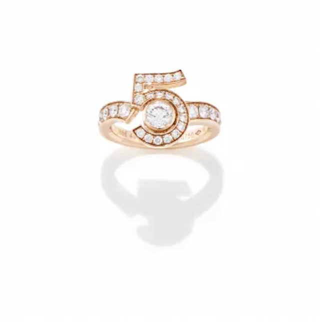 CHANEL, A DIAMOND-SET 'ETERNAL N°5' RING