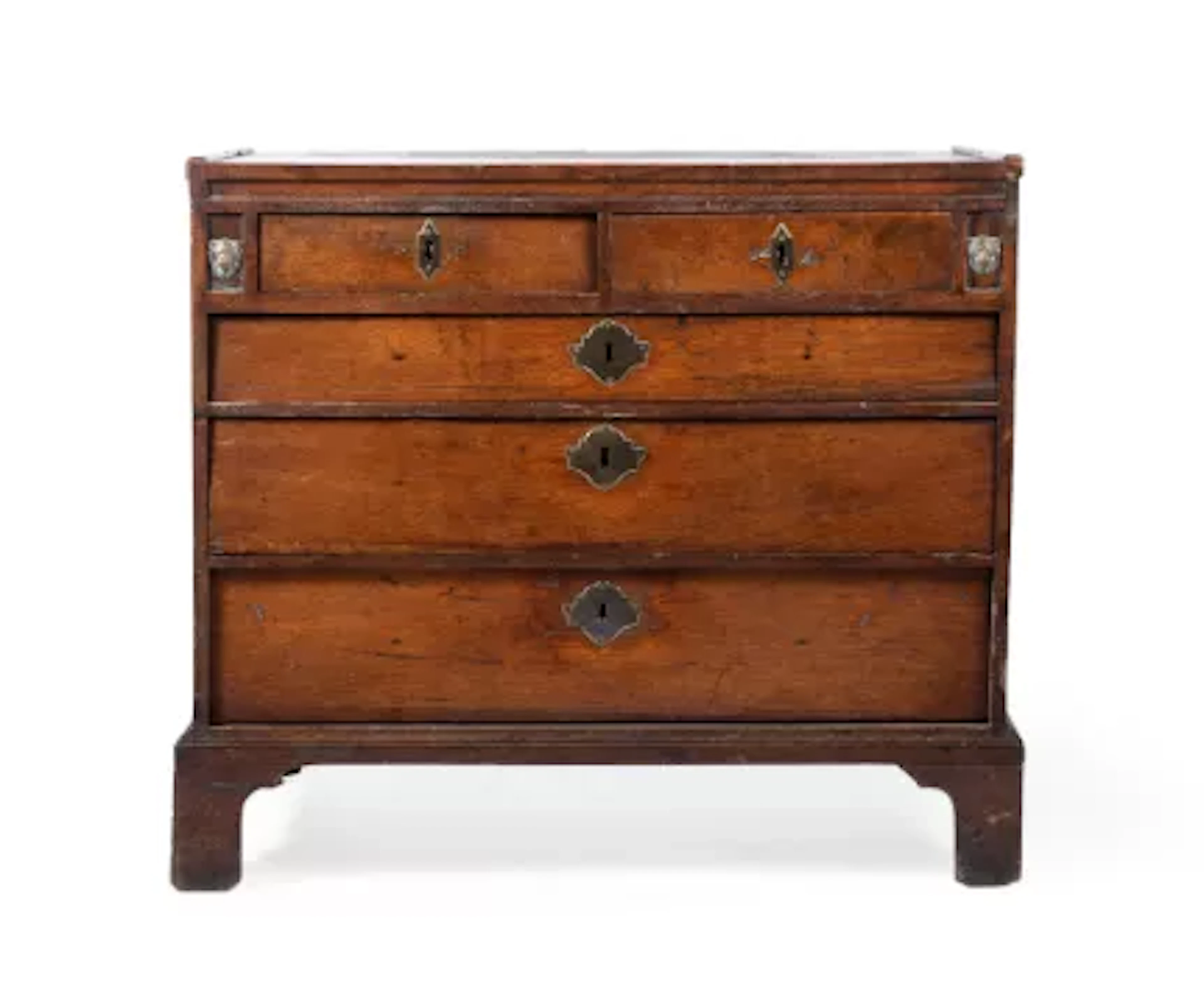 AN OAK CHEST, ENGLISH, EARLY 18TH CENTURY AND LATER