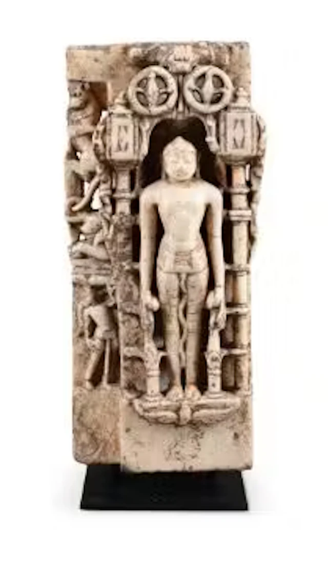 A Jain marble depicting Mahavira