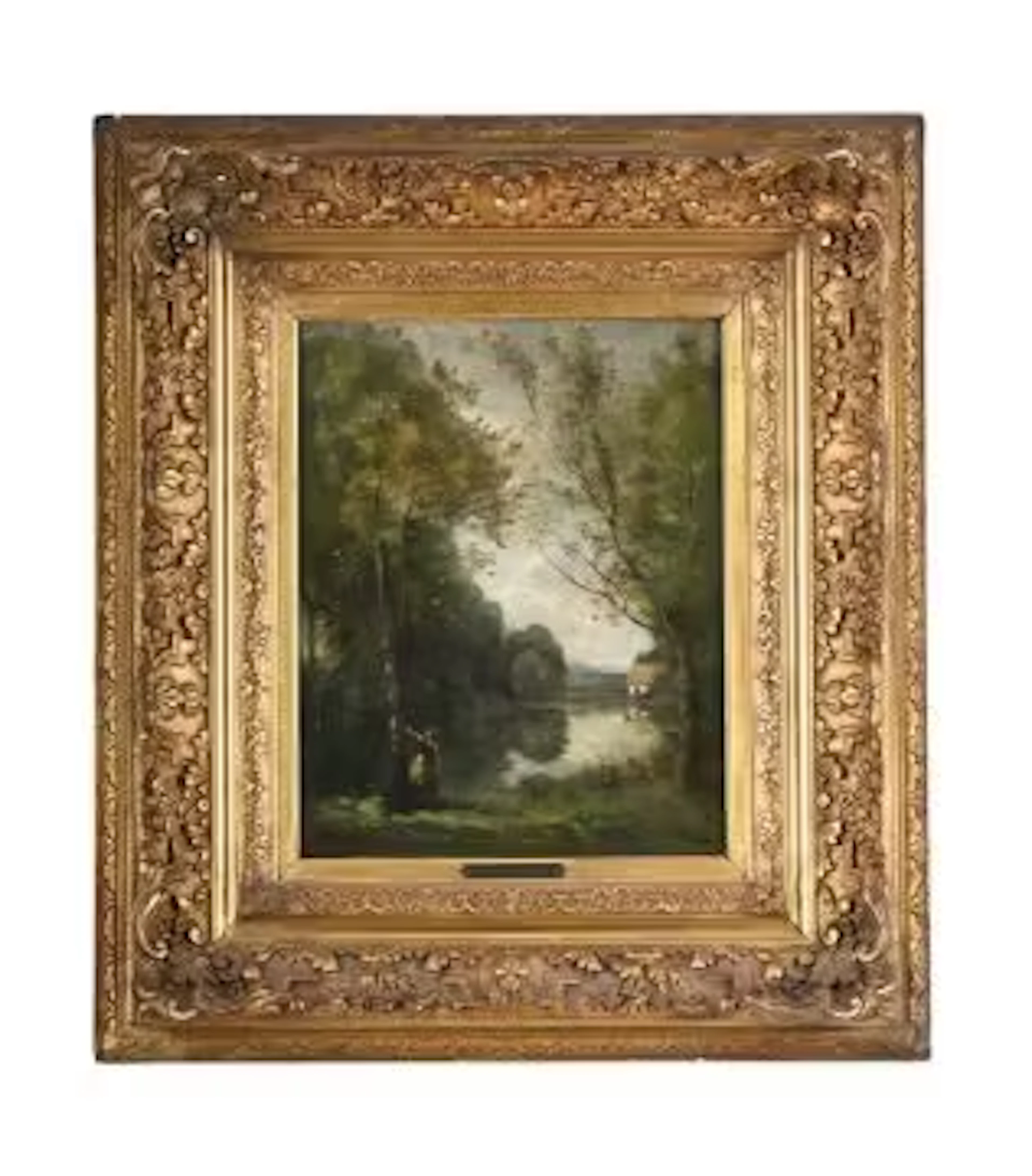 FOLLOWER OF JEAN-BAPTISTE CAMILLE COROT, A WOODLAND SCENE