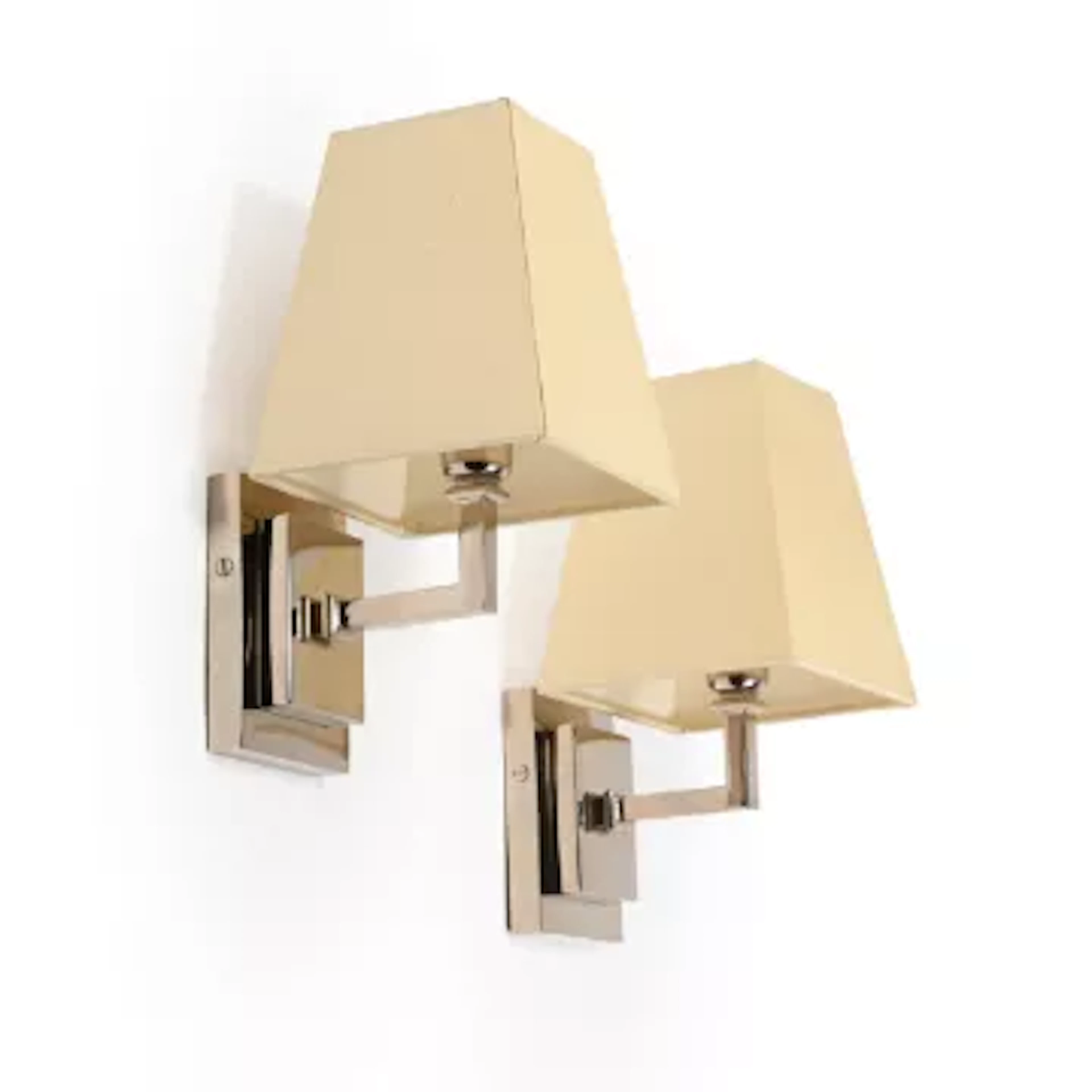 BALINEUMA, A PAIR OF 'PARKER' POLISHED NICKEL WALL LIGHTS, MODERN