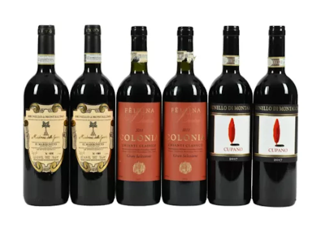 2010/2017 Mixed Lot of Brunello di Montalcino and Chianti Classico