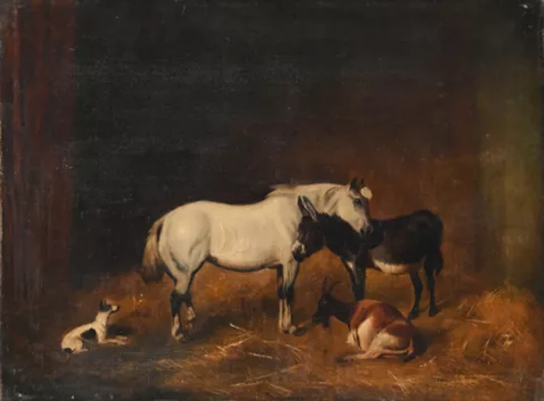 CIRCLE OF JOHN ALFRED WHEELER (BRITISH 1821-1903), FARMYARD FRIENDS