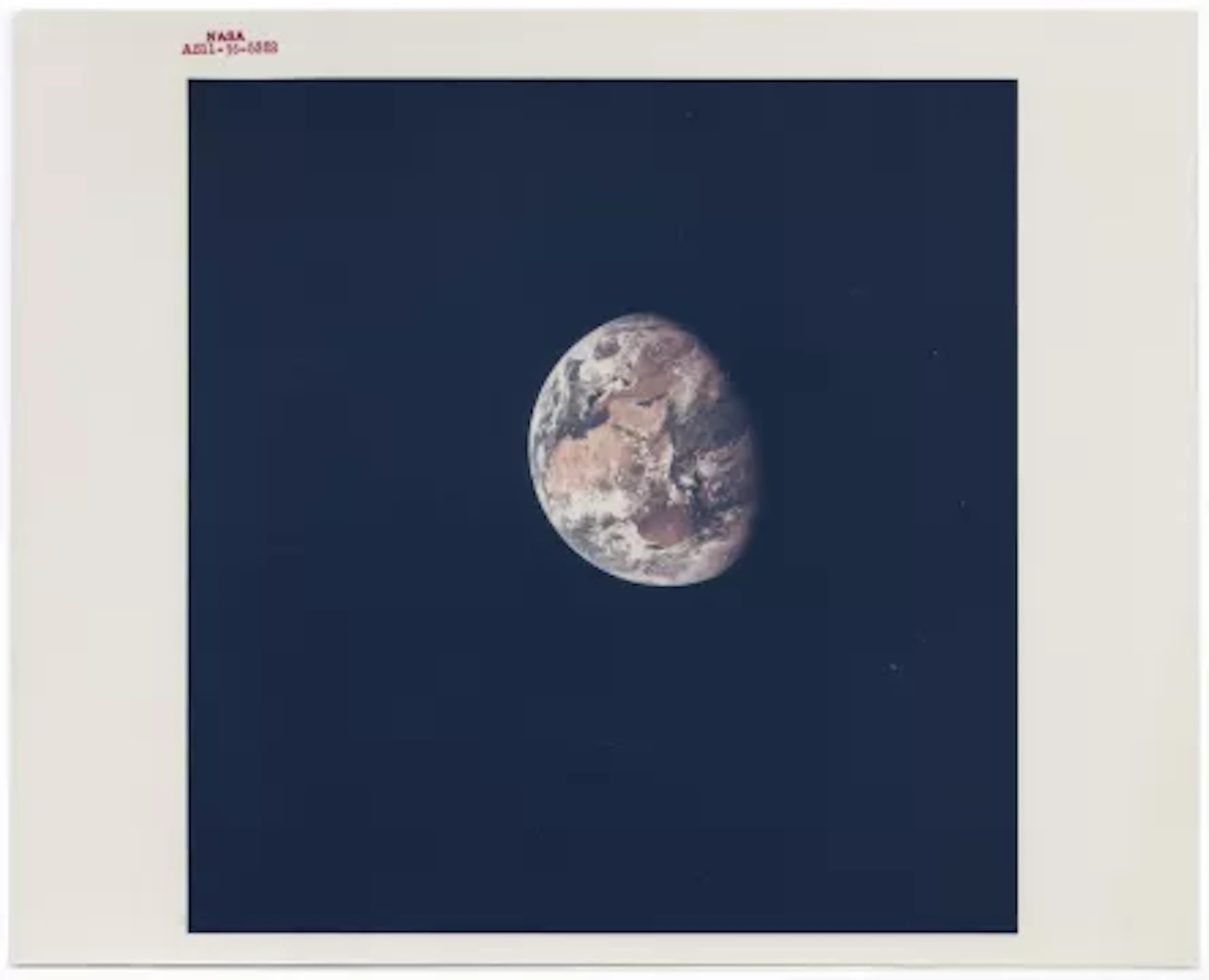[Apollo 11] PLANET EARTH, RARE UNPUBLISHED VIEW