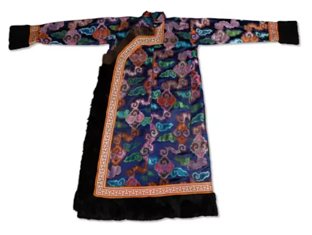 A Mongolian court Chuba, circa 1900-1930