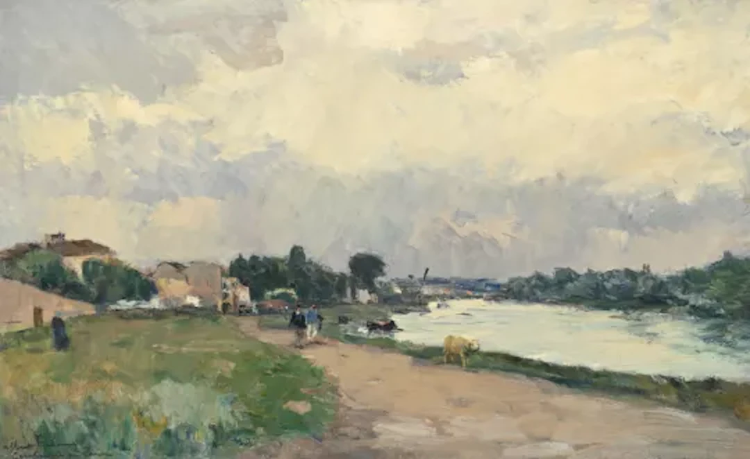 ALBERT LEBOURG (FRENCH 1849–1928), LA SEINE A COURBEVOIE