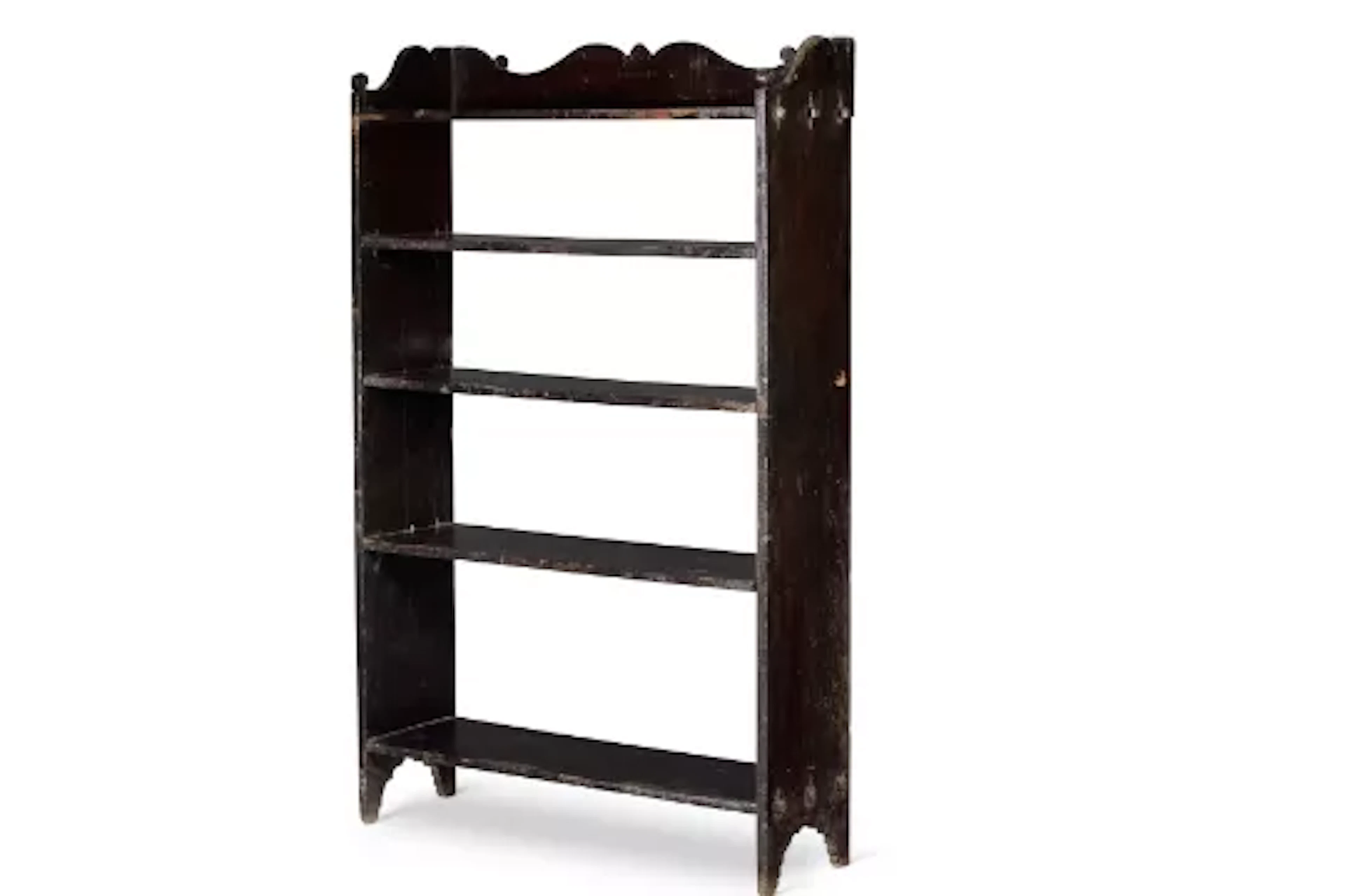 A SET OF HARDWOOD OPEN SHELVES, INDIAN, 20TH CENTURY