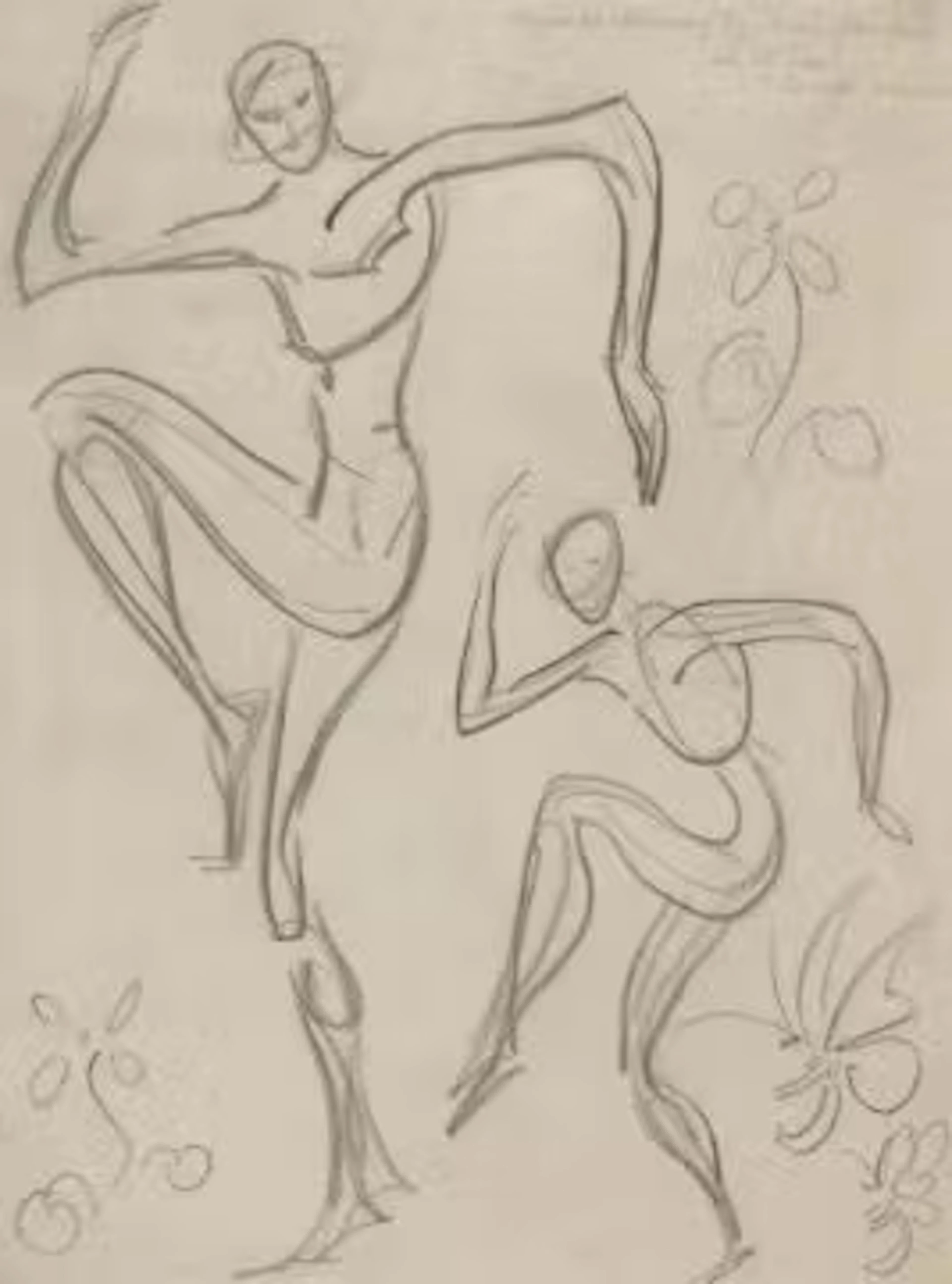 λ HENRI GAUDIER-BRZESKA (FRENCH 1891-1915), DANCING FIGURES