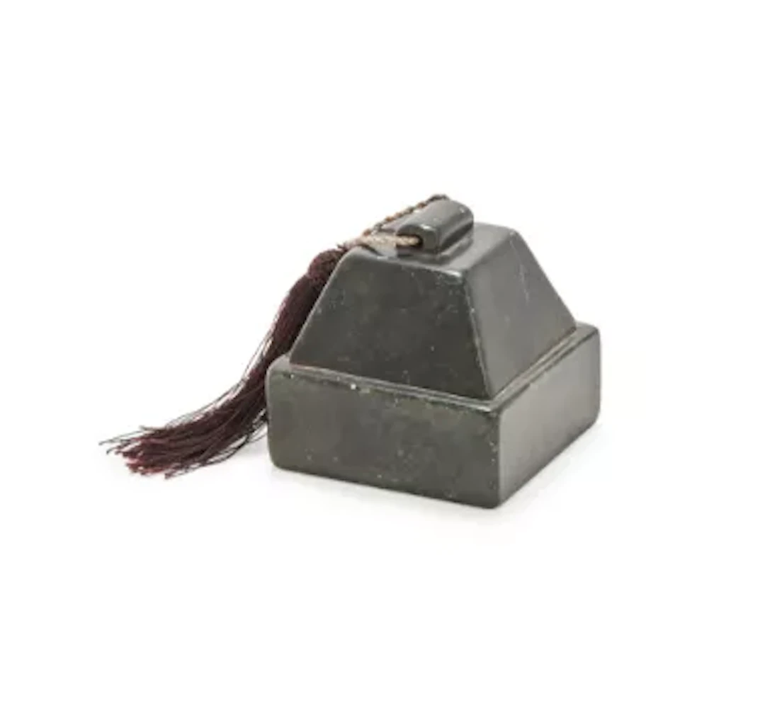 A Chinese soapstone seal