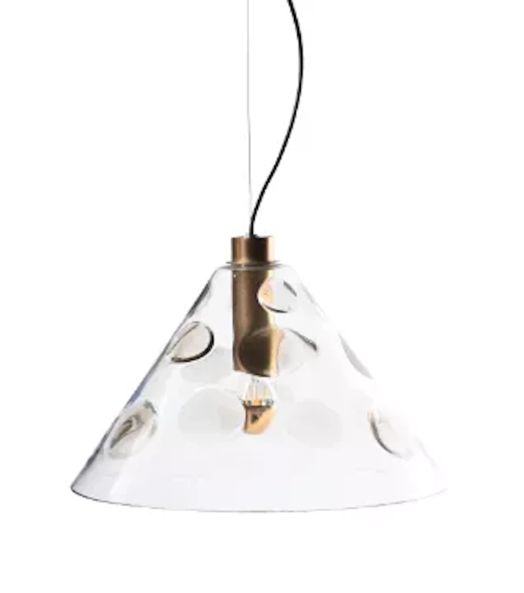 A HANGING PENDANT LIGHT IN THE MURANO STYLE
