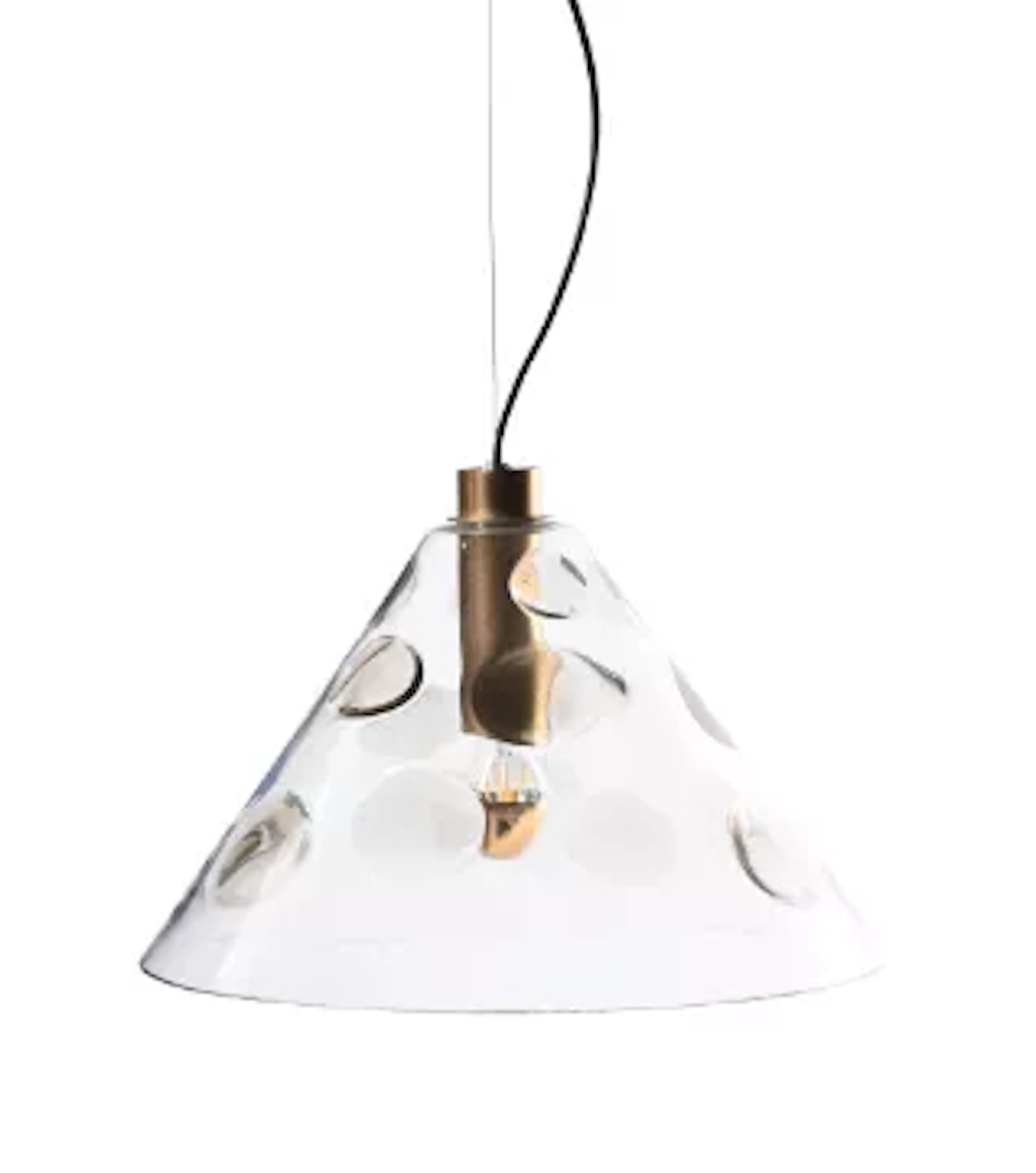 A HANGING PENDANT LIGHT IN THE MURANO STYLE