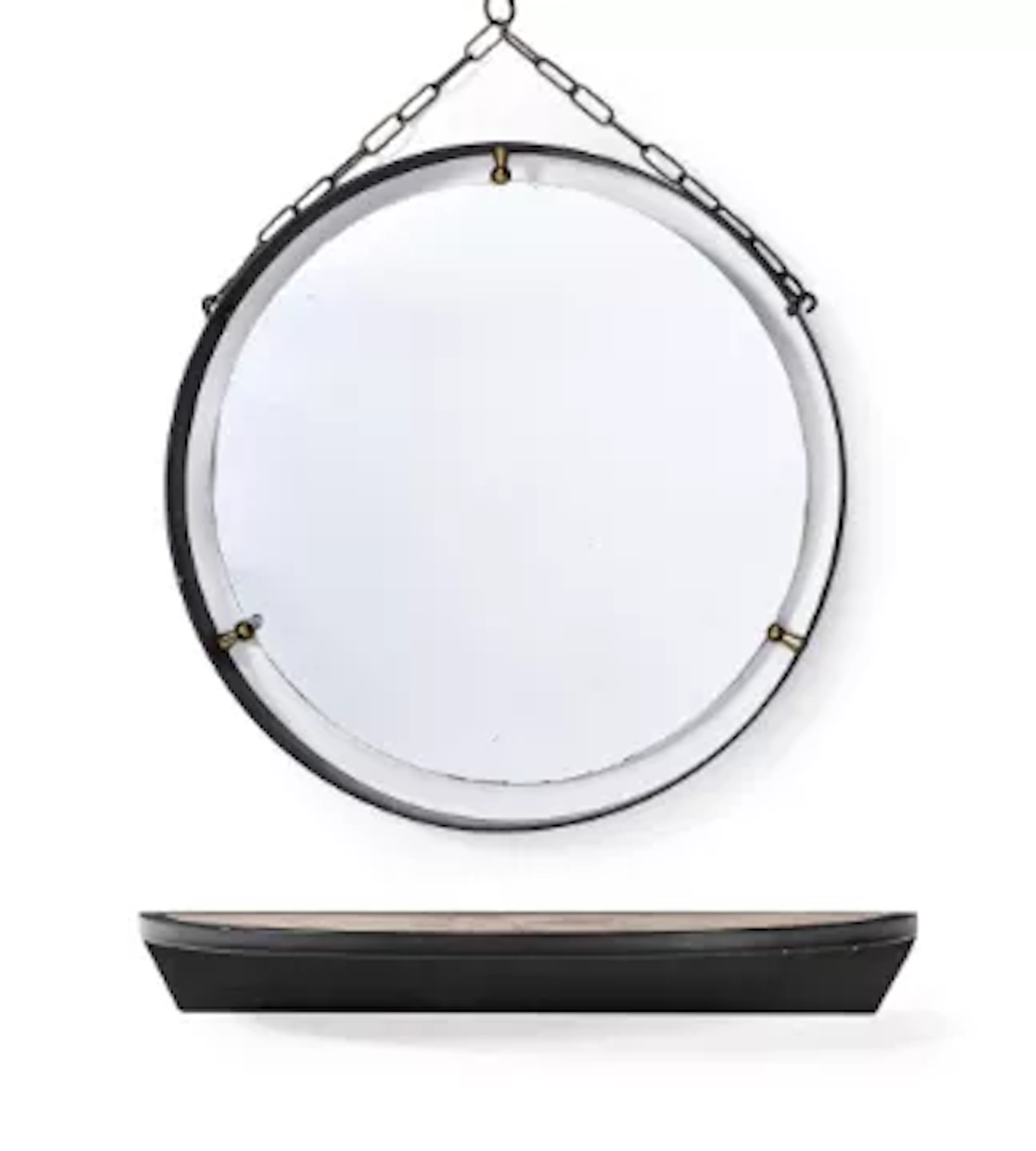 AN ITALIAN WALL-MOUNTED MIRROR AND CONSOLE, SECOND HALF 20TH CENTURY