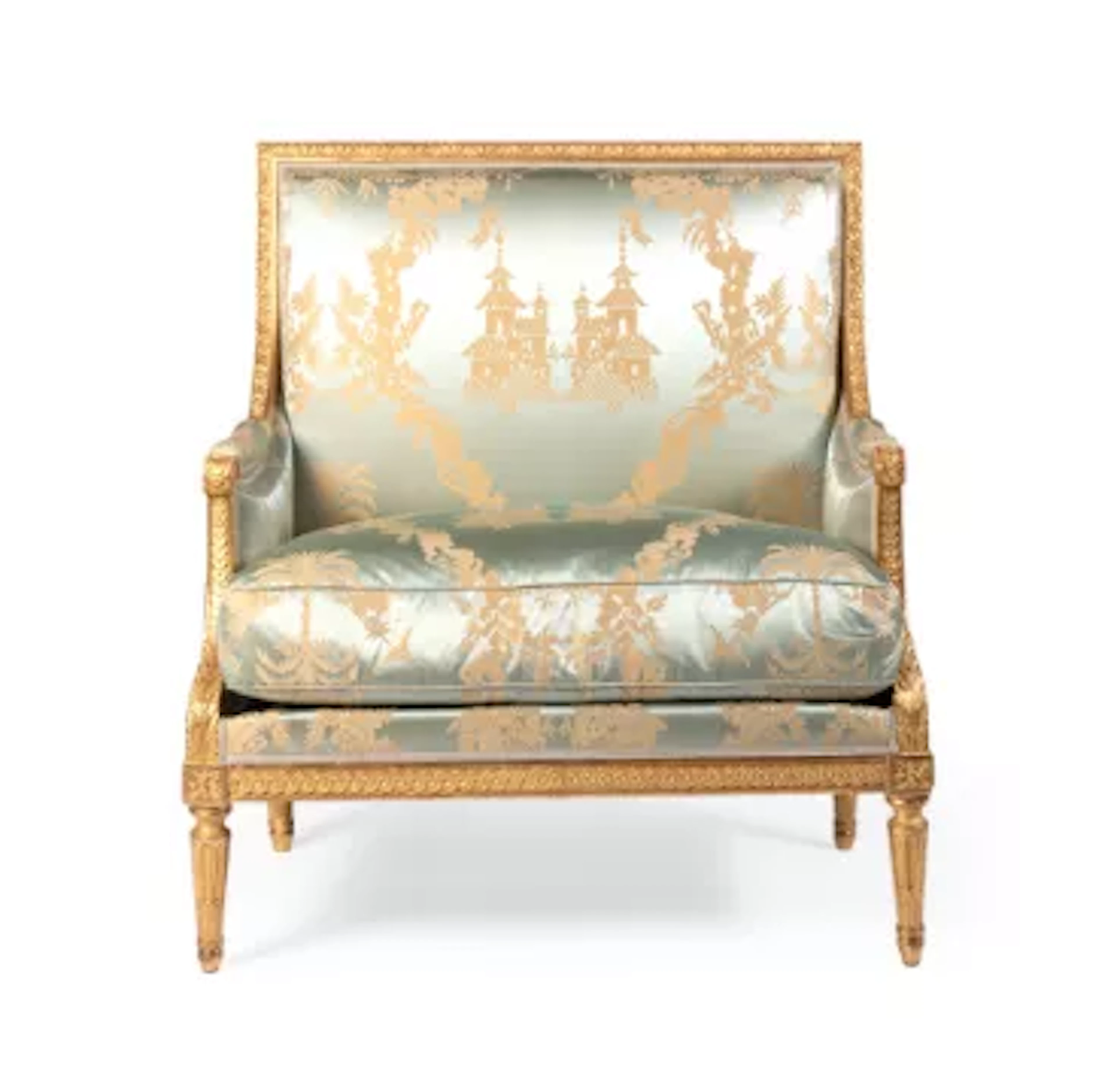 A LOUIS XVI GILTWOOD CANAPE, BY HENRI JACOB, LATE 18TH CENTURY