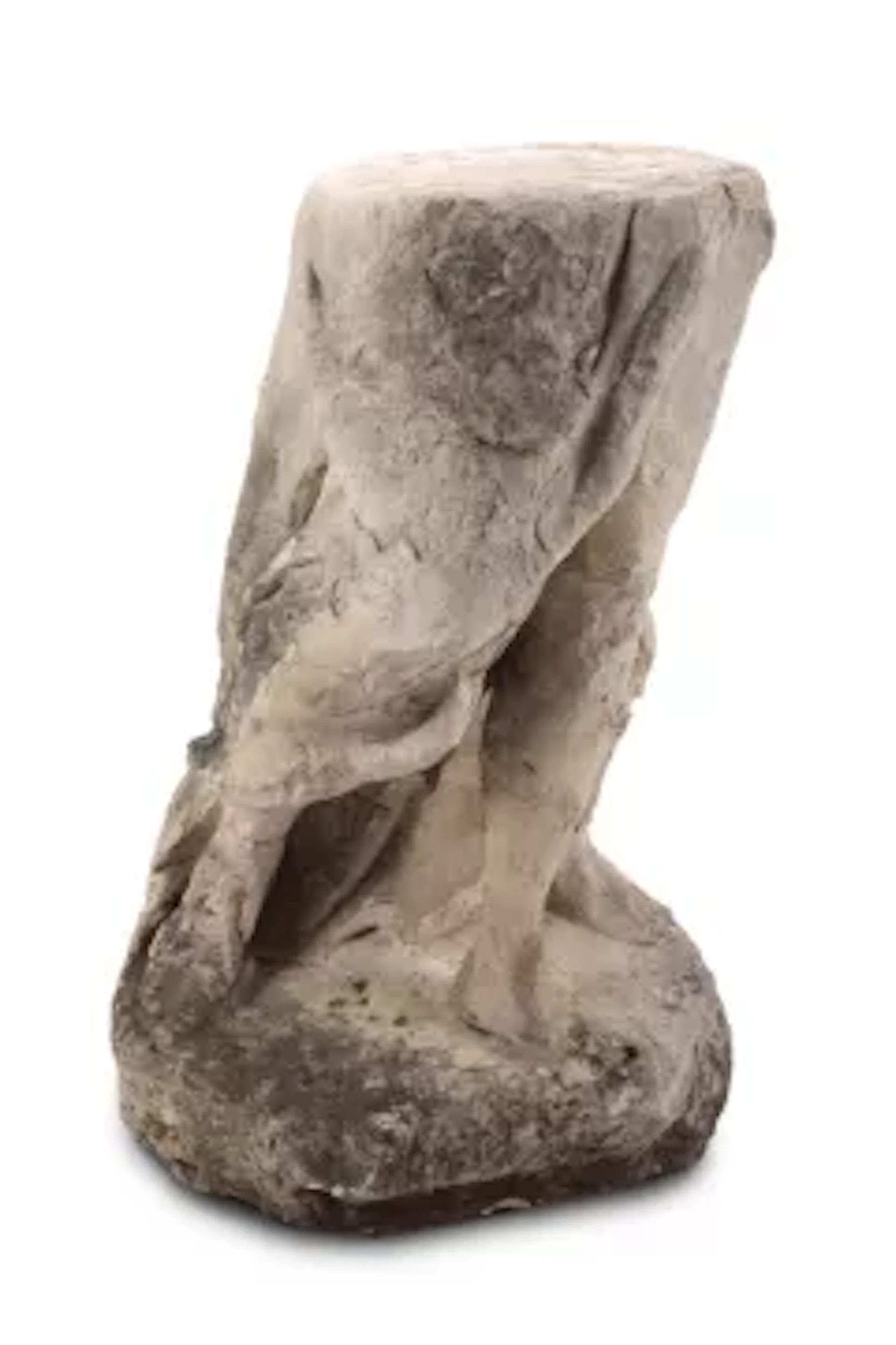 A LIMESTONE STATUE FRAGMENT OF LEGS, FRENCH, 18TH CENTURY