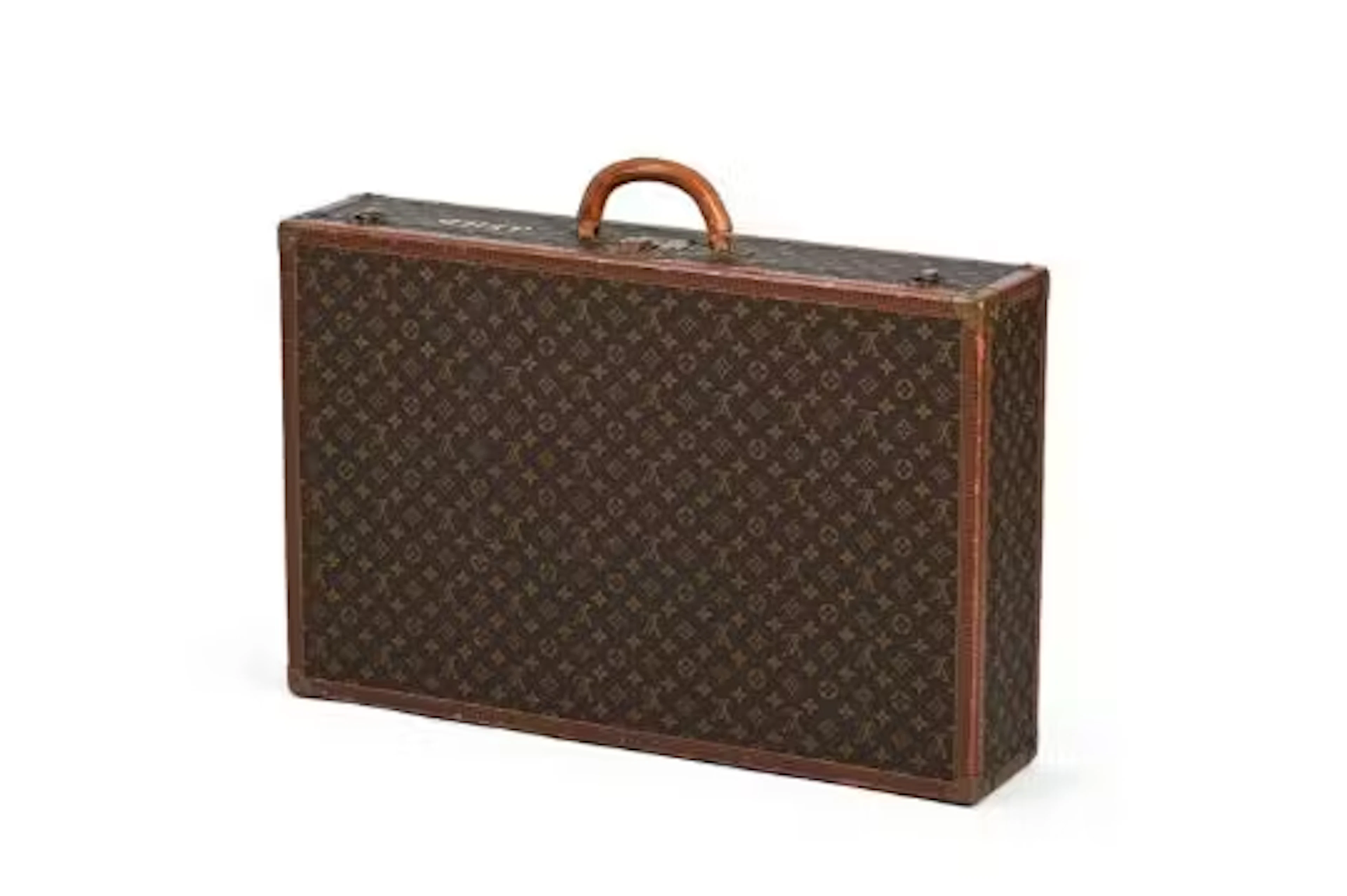 LOUIS VUITTON, MONOGRAM, A VINTAGE COATED CANVAS HARD SUITCASE