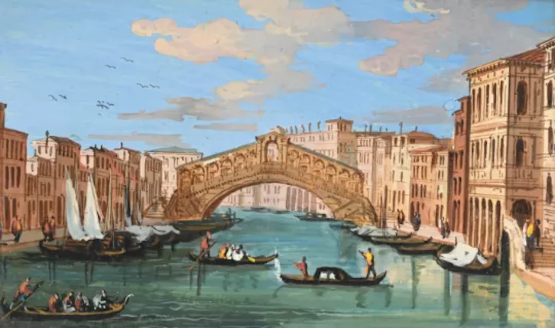 FOLLOWER OF GIACOMO GUARDI, FOUR VIEWS OF VENICE: PALAZZO DUCALE;