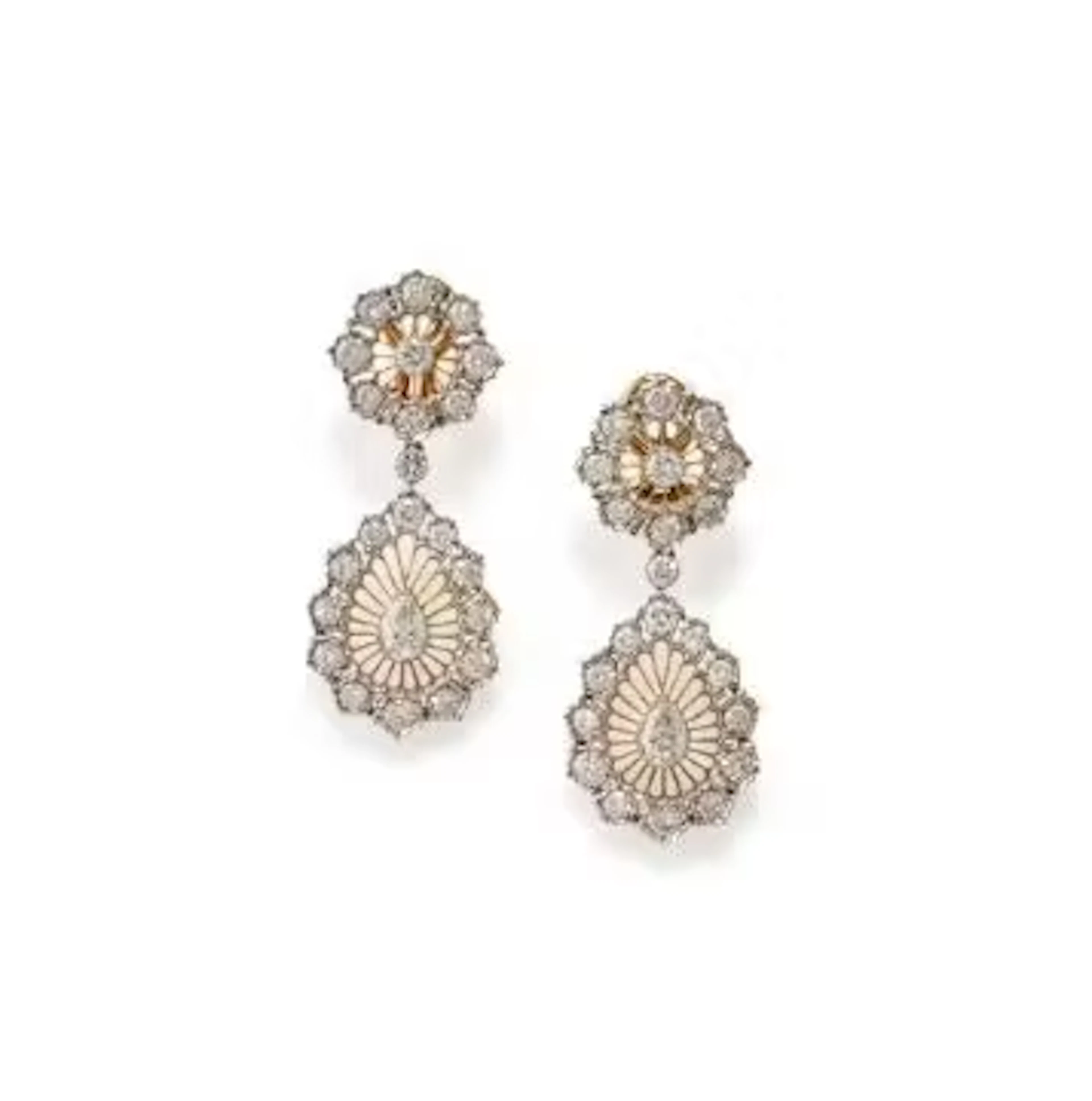 BUCCELLATI, A PAIR OF DIAMOND EARRINGS