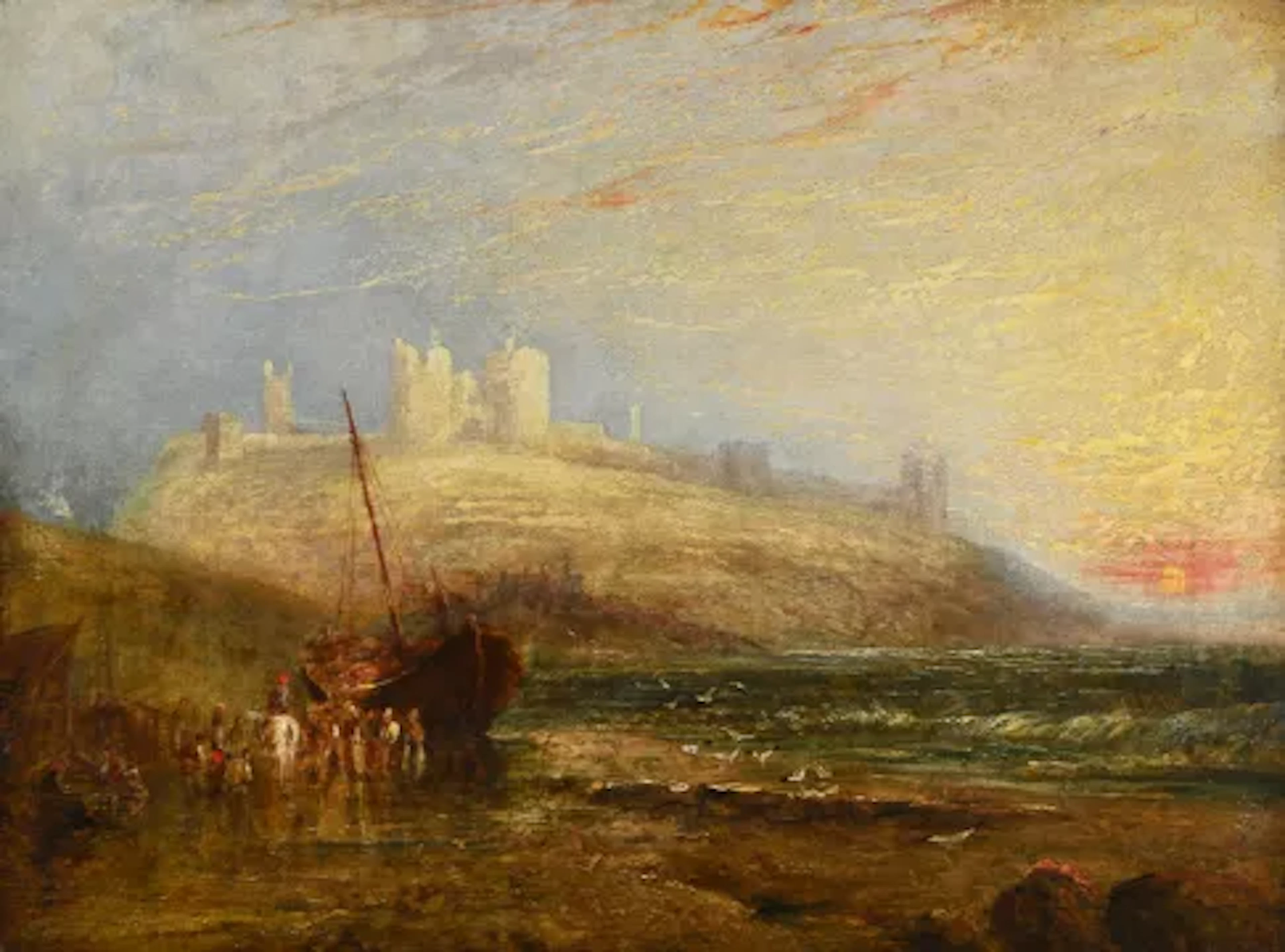FOLLOWER OF JOSEPH MALLORD WILLIAM TURNER, DUNSTANBURGH CASTLE