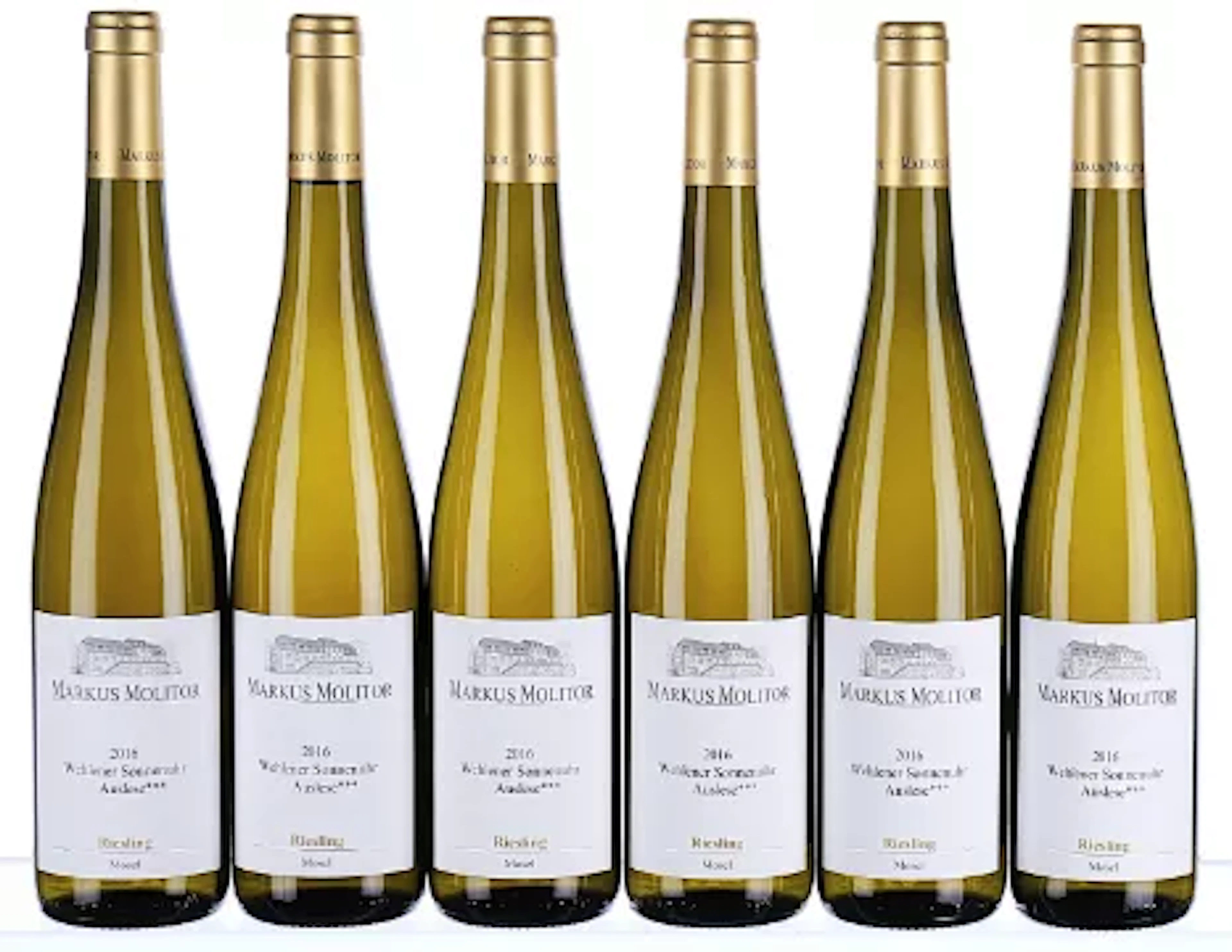 ß 2016 Markus Molitor, Wehlener Sonnenuhr Riesling Auslese 3* Goldkapsel