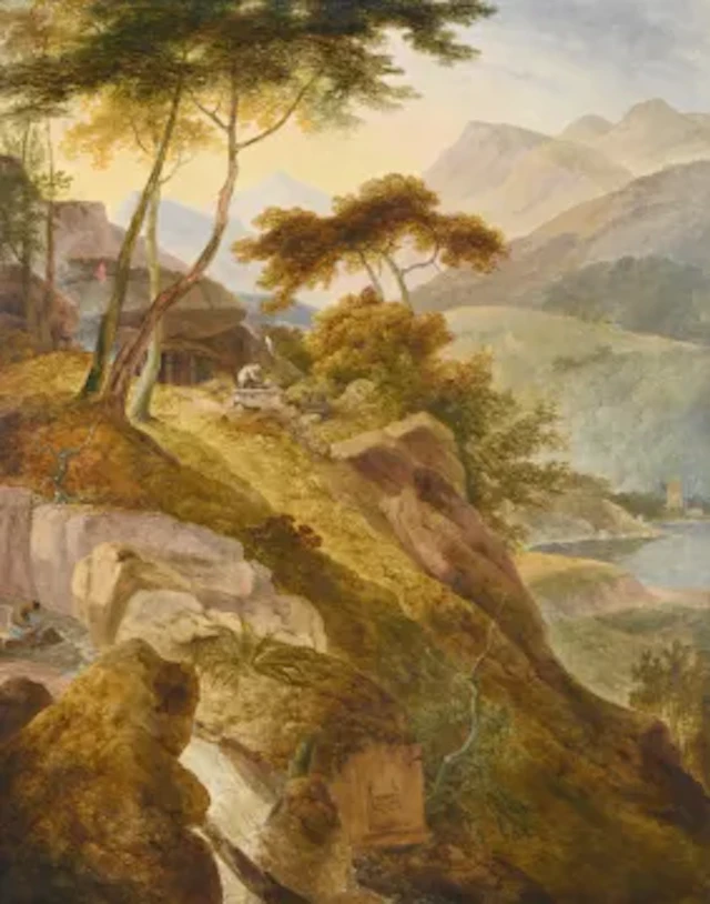 THOMAS DANIELL (BRITISH 1749-1840), SCENE IN THE MOUNTAINS NEARCAPE