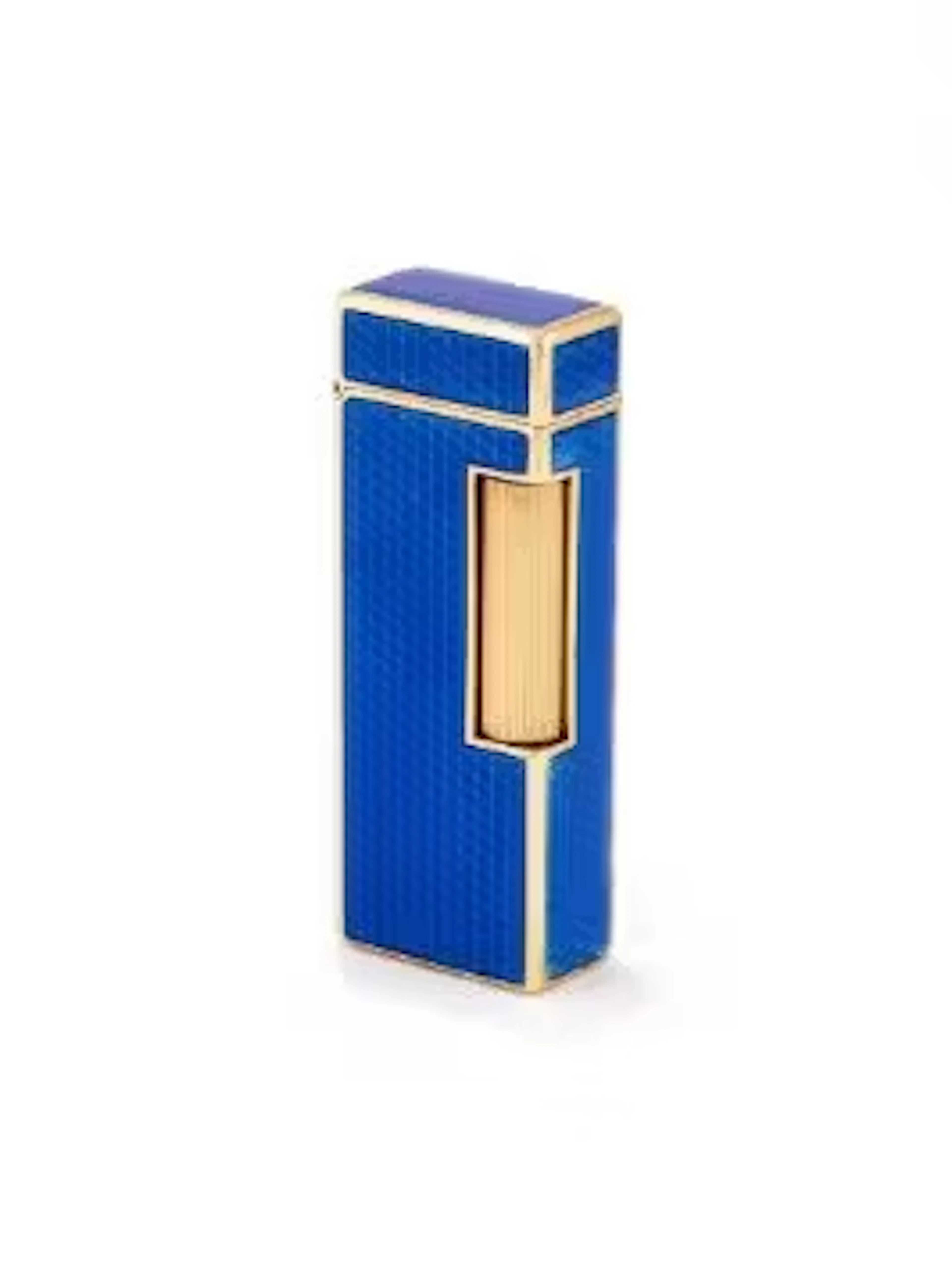 A GOLD COLOURED AND ENAMEL LIGHTER