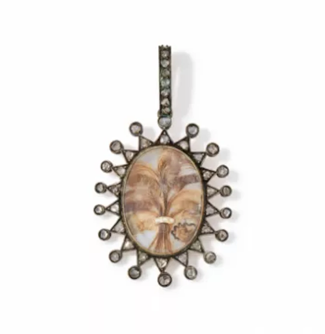 A 19TH CENTURY DIAMOND LOCKET PENDANT