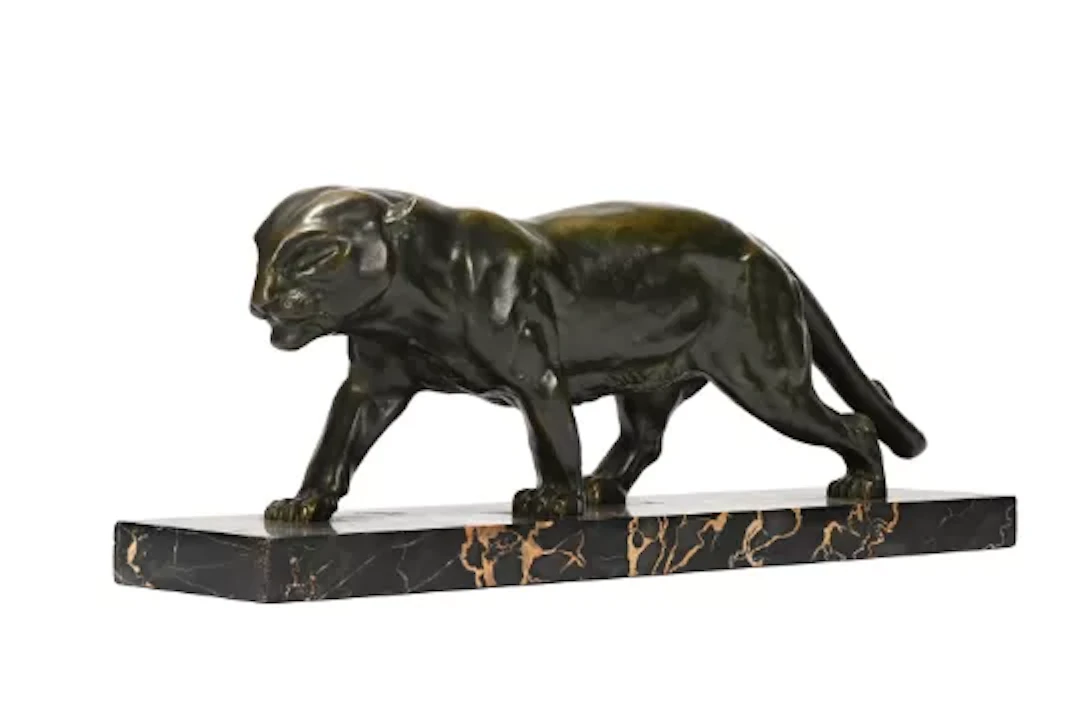 SERGE ZELIKSON (RUSSIAN, 1890-1966), LARGE PANTHER SCULPTURE, CIRCA 1930