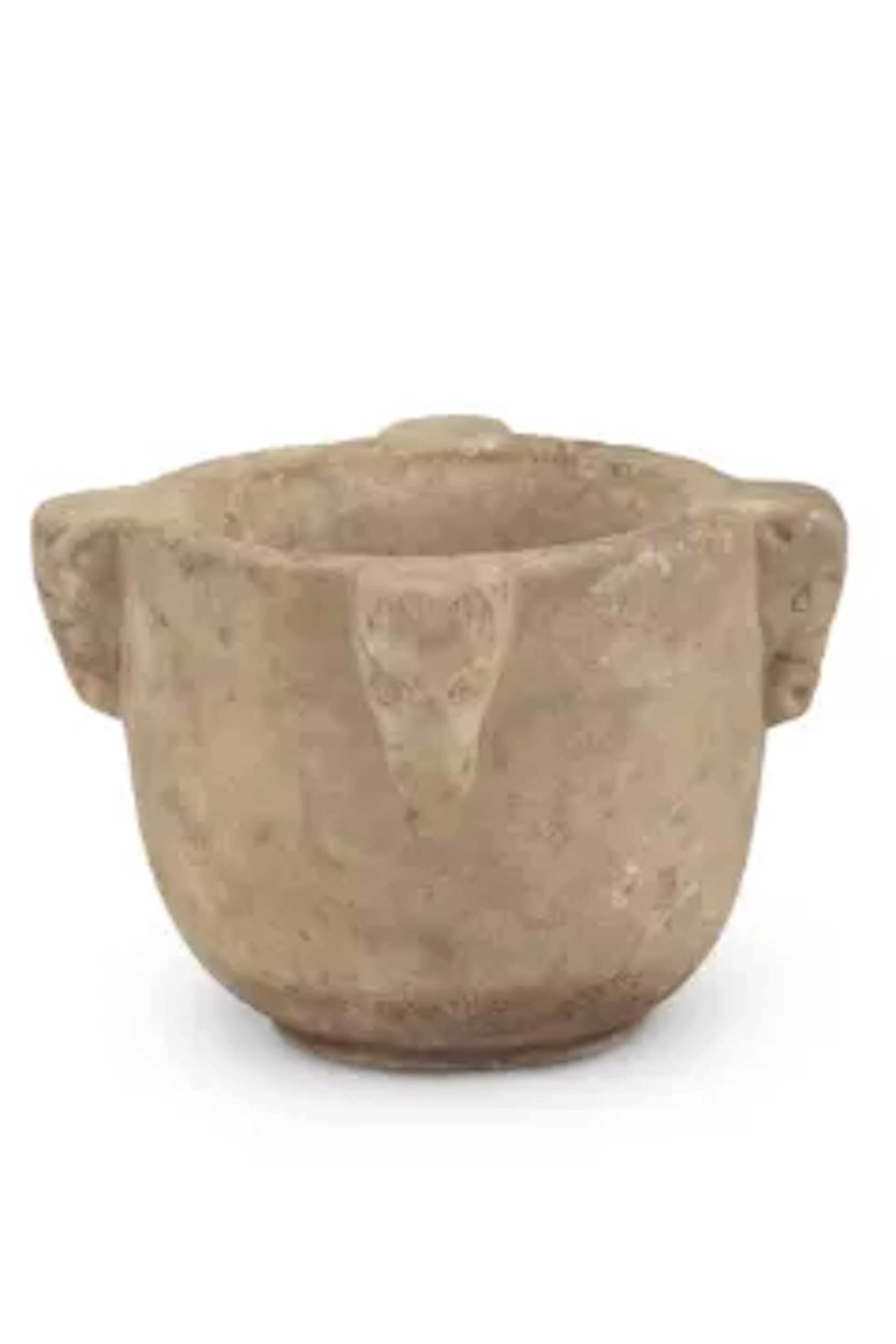 A SMALL MARBLE MORTAR, 18TH CENTURY