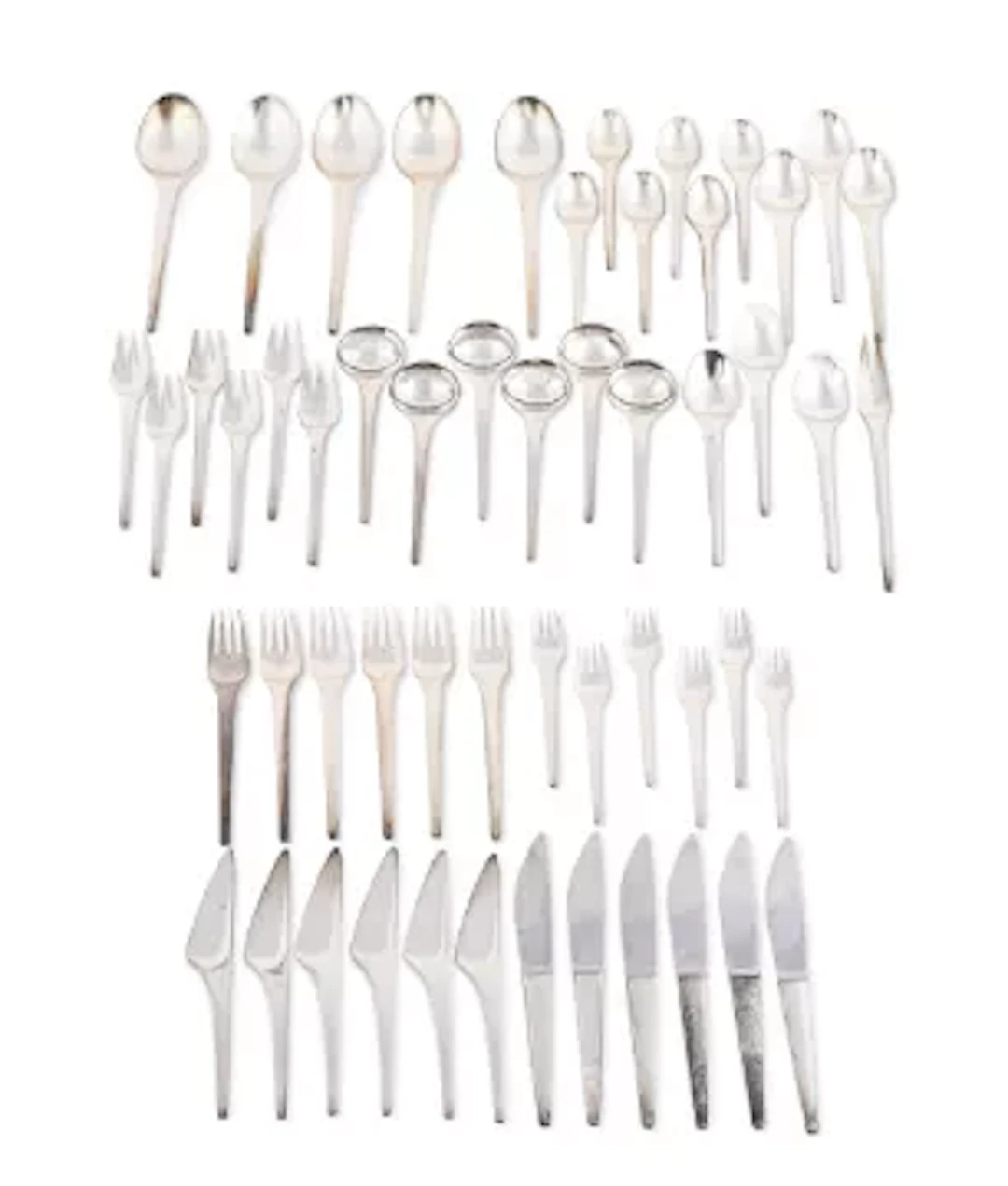 HENNING KOPPEL (DANISH, 1918-1981), FOR GEORG JENSEN 'CARAVEL' DINING