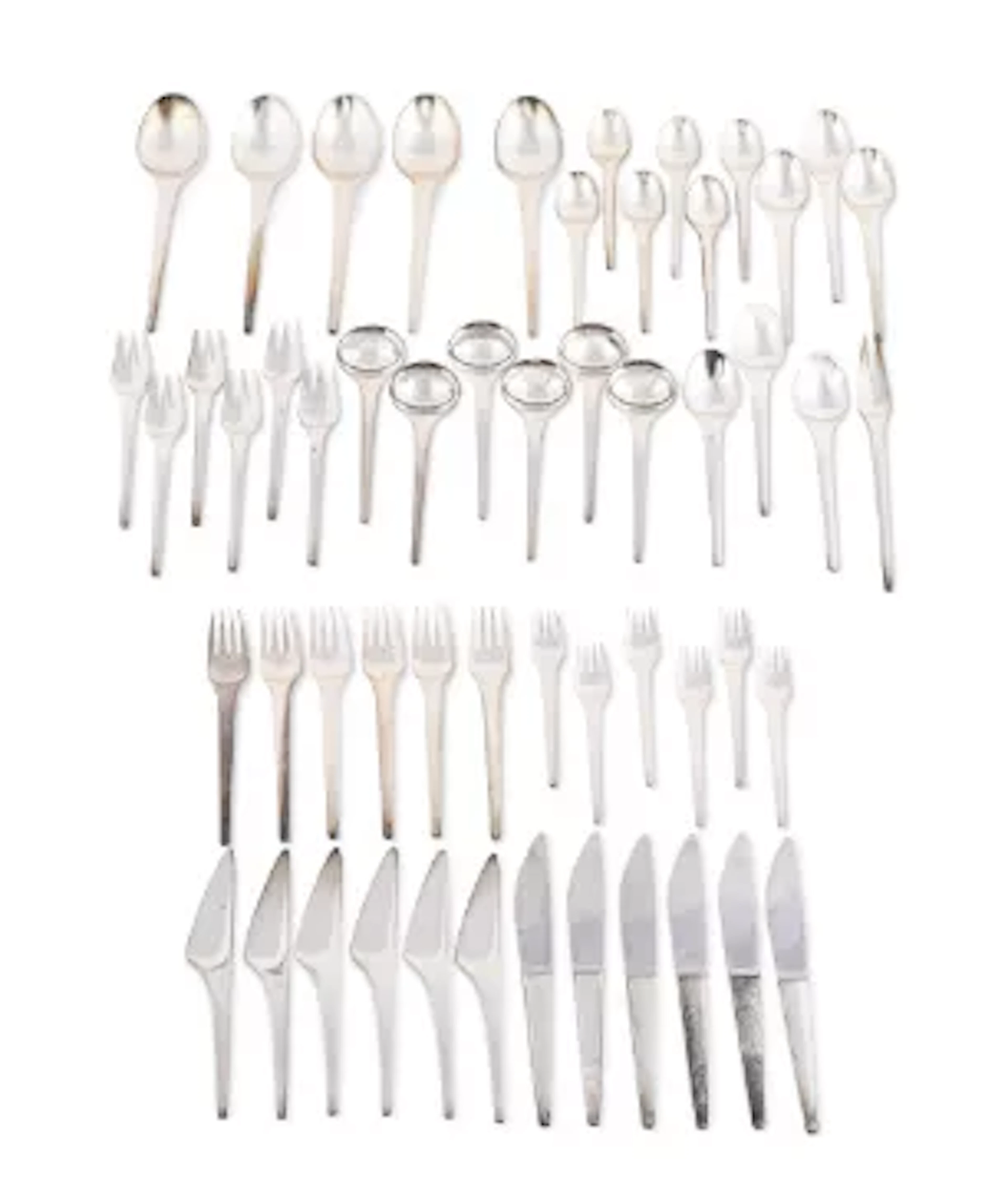 HENNING KOPPEL (DANISH, 1918-1981), FOR GEORG JENSEN 'CARAVEL' DINING