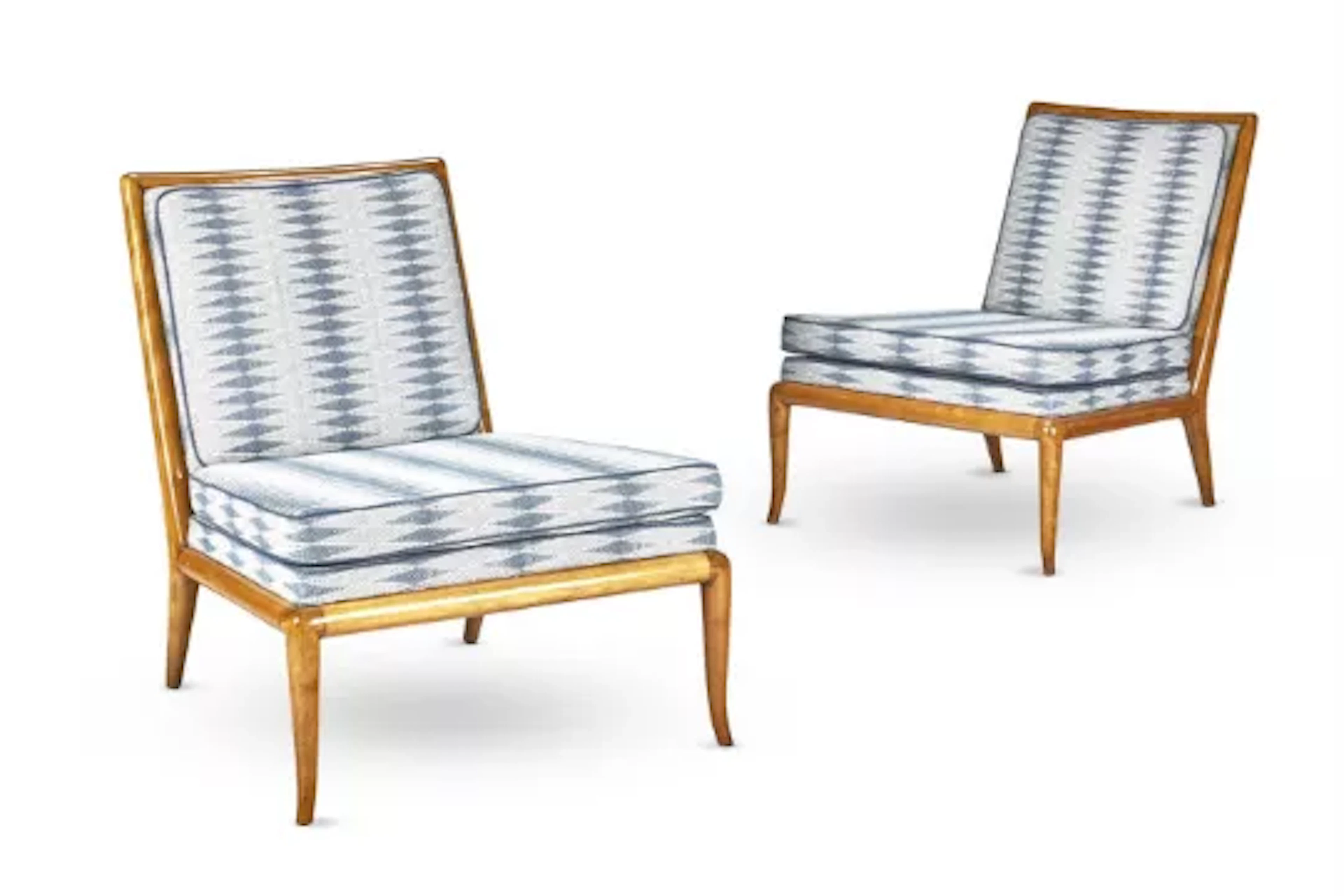 A PAIR OF 'SLIPPER' LOUNGE CHAIRS BY T. H. ROBSJOHN-GIBBINGS (BRITISH