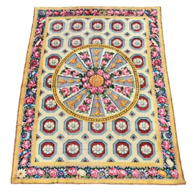 A SPANISH CARPET, IN SAVONNERIE STYLE, CIRCA 1900