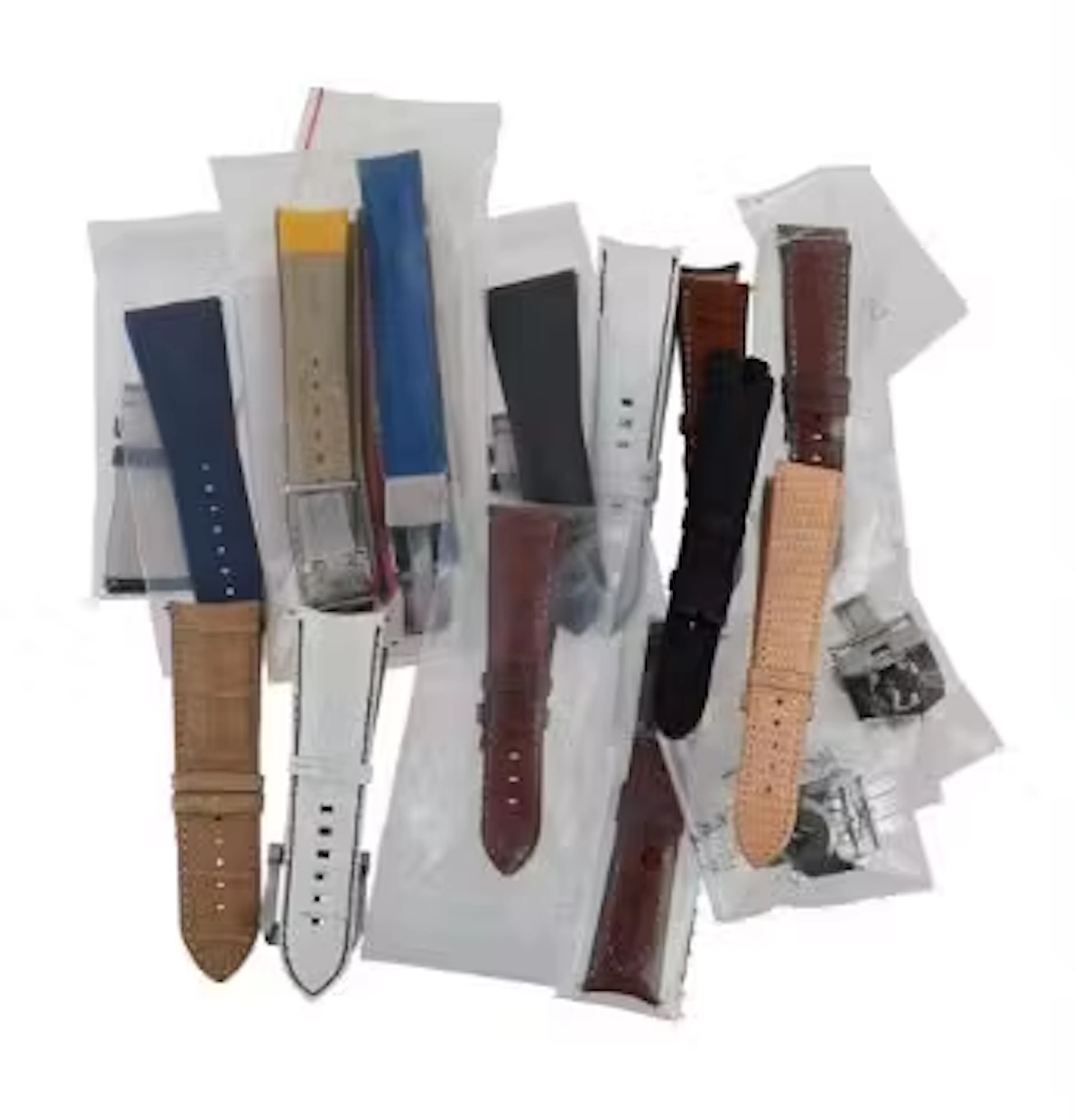 Y A COLLECTION OF WATCH STRAPS