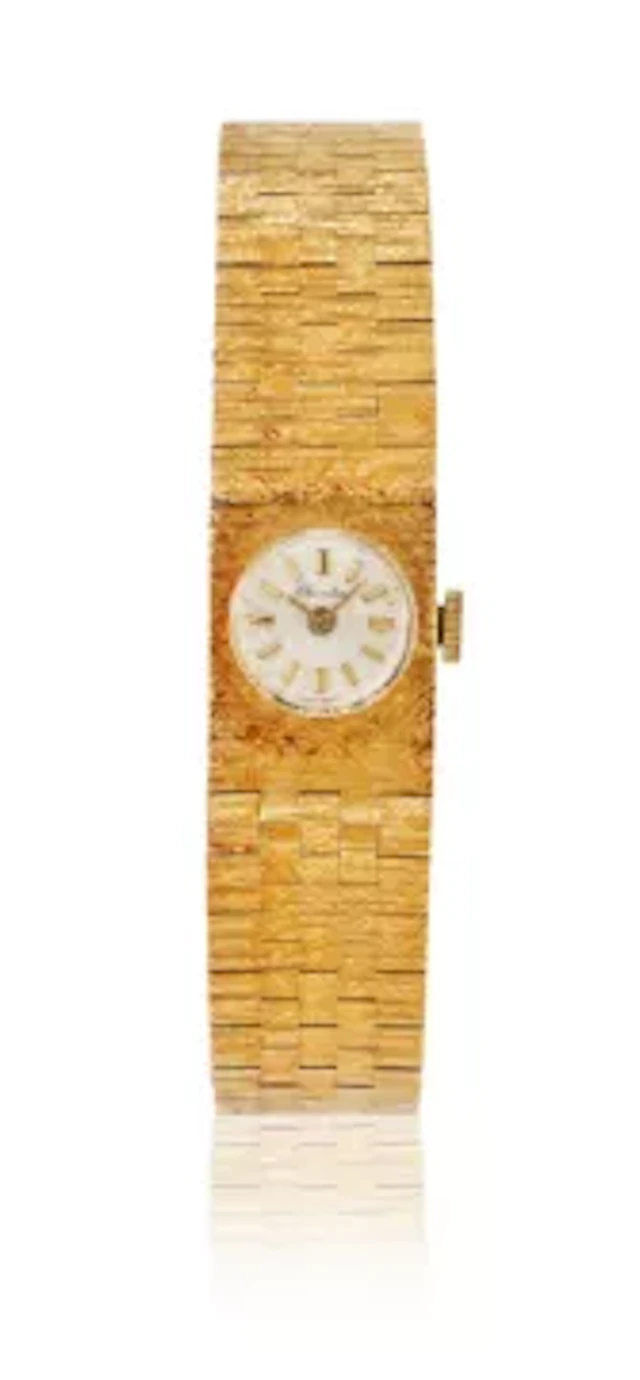 CHEVALIER, A LADY'S GOLD BRACELET WATCH
