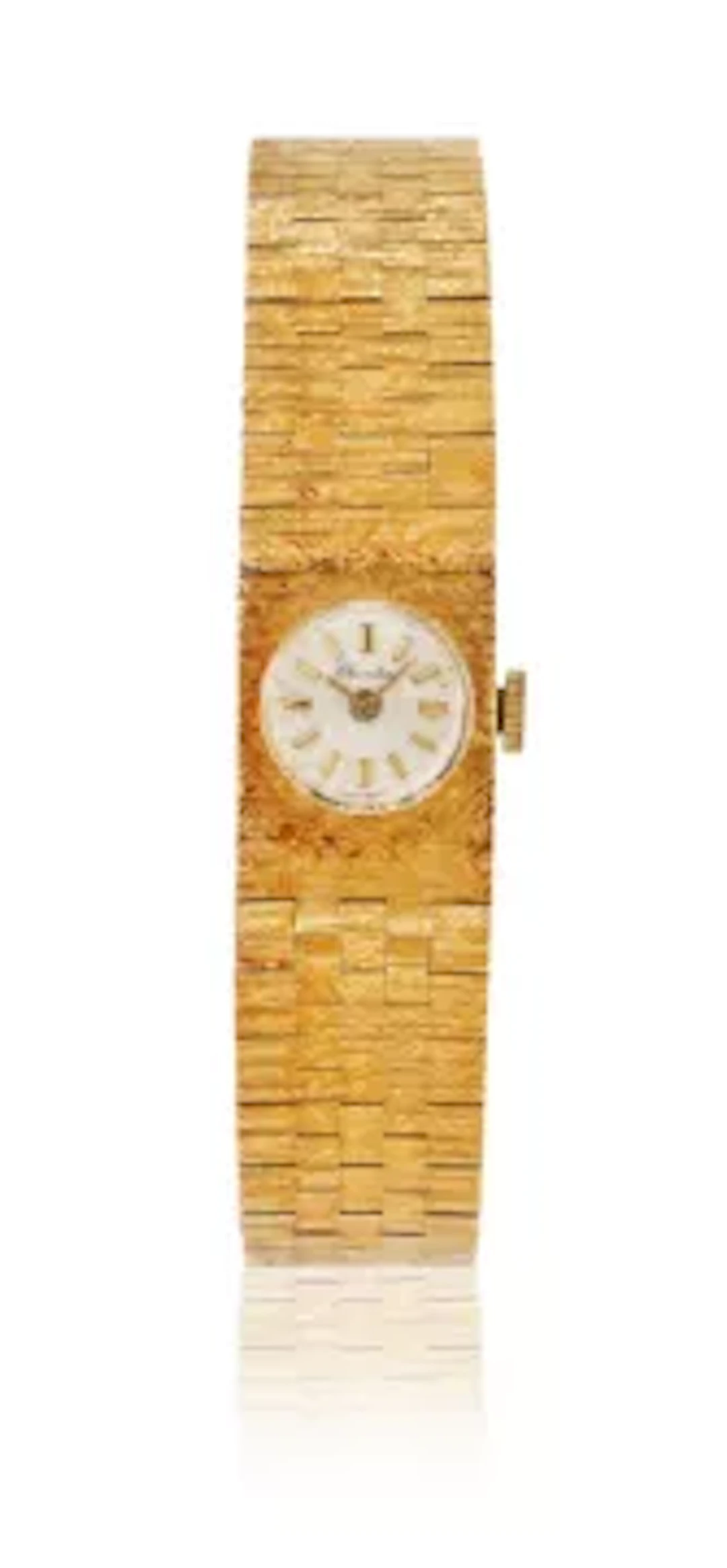 CHEVALIER, A LADY'S GOLD BRACELET WATCH