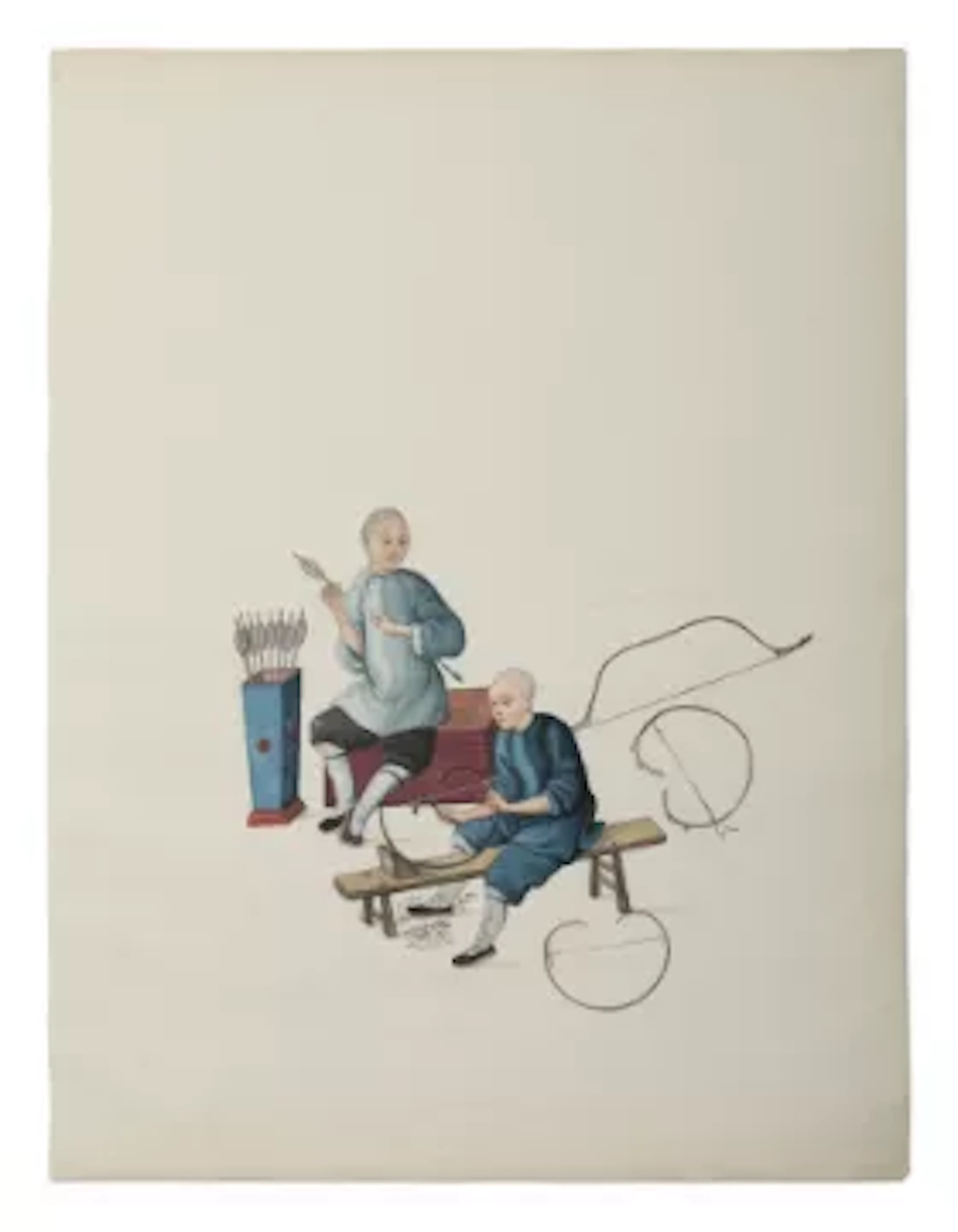 CHINESE ARTIST (EARLY 19TH CENTURY), A SET OF EIGHT DEPICTIONS OF