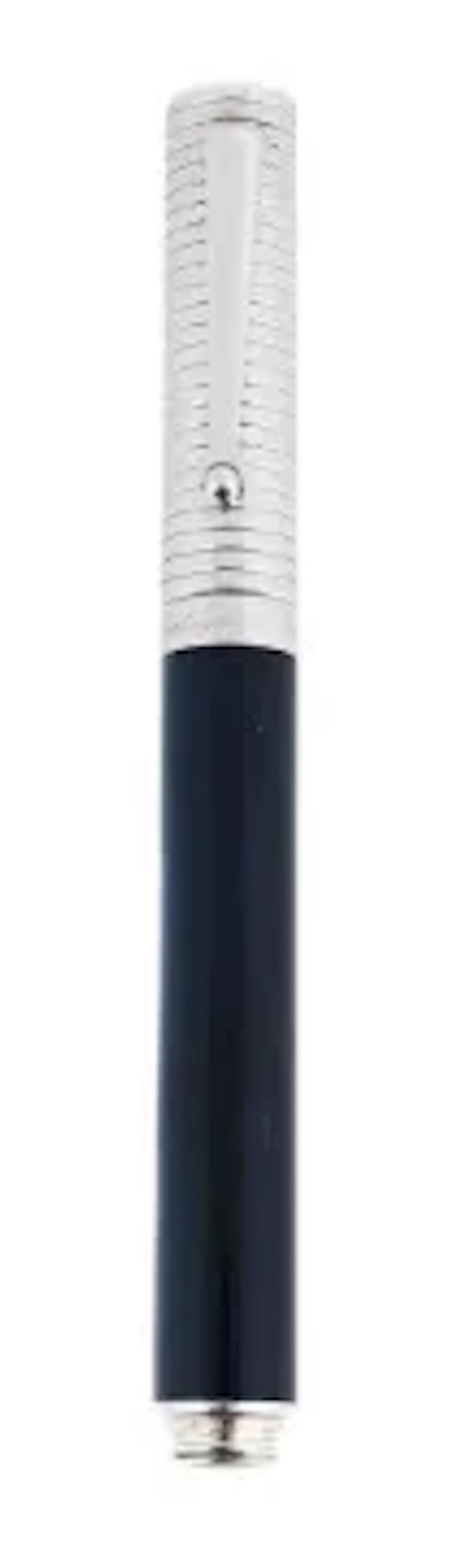 MONTEGRAPPA, ESPRESSIONE, DUETTO, A BLUE RESIN AND SILVER ROLLERBALL