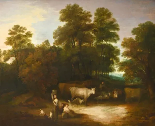 CIRCLE OF THOMAS GAINSBOROUGH (BRITISH 1727-1788), LANDSCAPE WITH