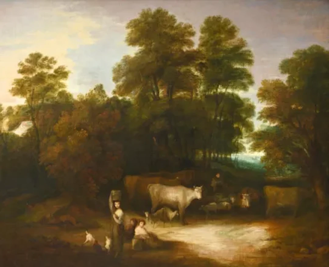 CIRCLE OF THOMAS GAINSBOROUGH (BRITISH 1727-1788), LANDSCAPE WITH
