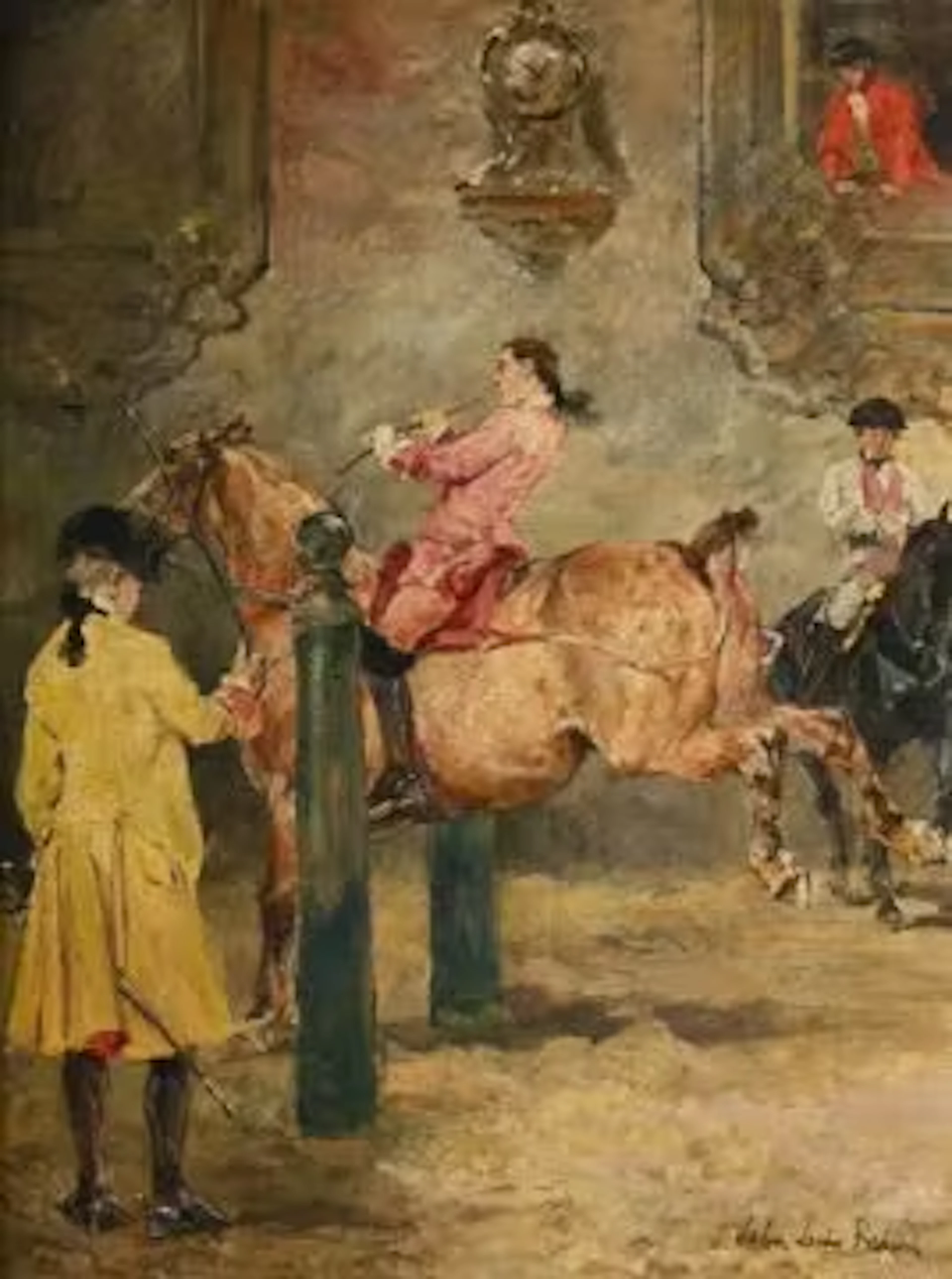 JOHN LEWIS BROWN (FRENCH 1829 - 1890), RIDING SCHOOL