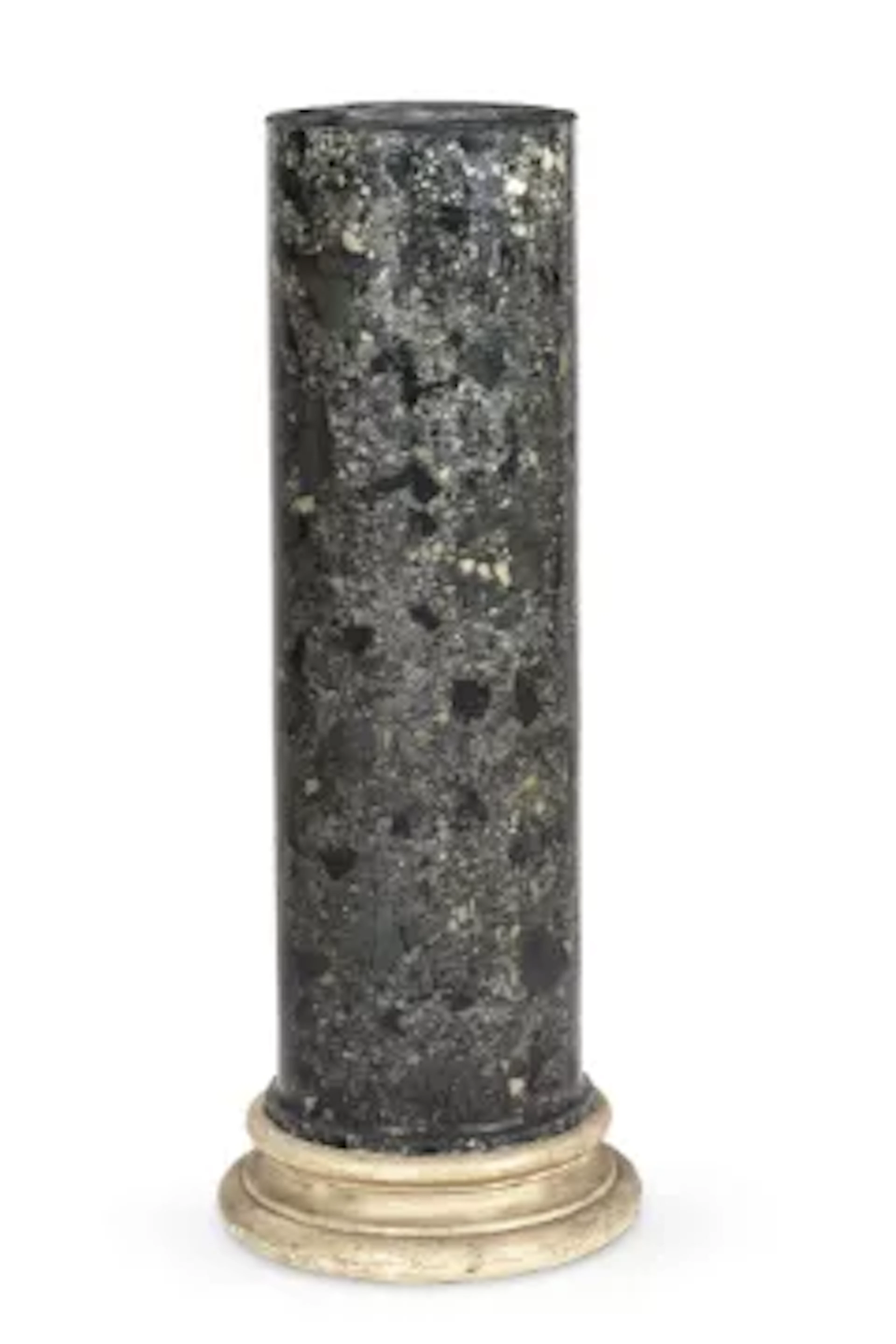 A FAUX MARBLE SCAGLIOLA COLUMN, ITALIAN, LATE 19TH CENTURY