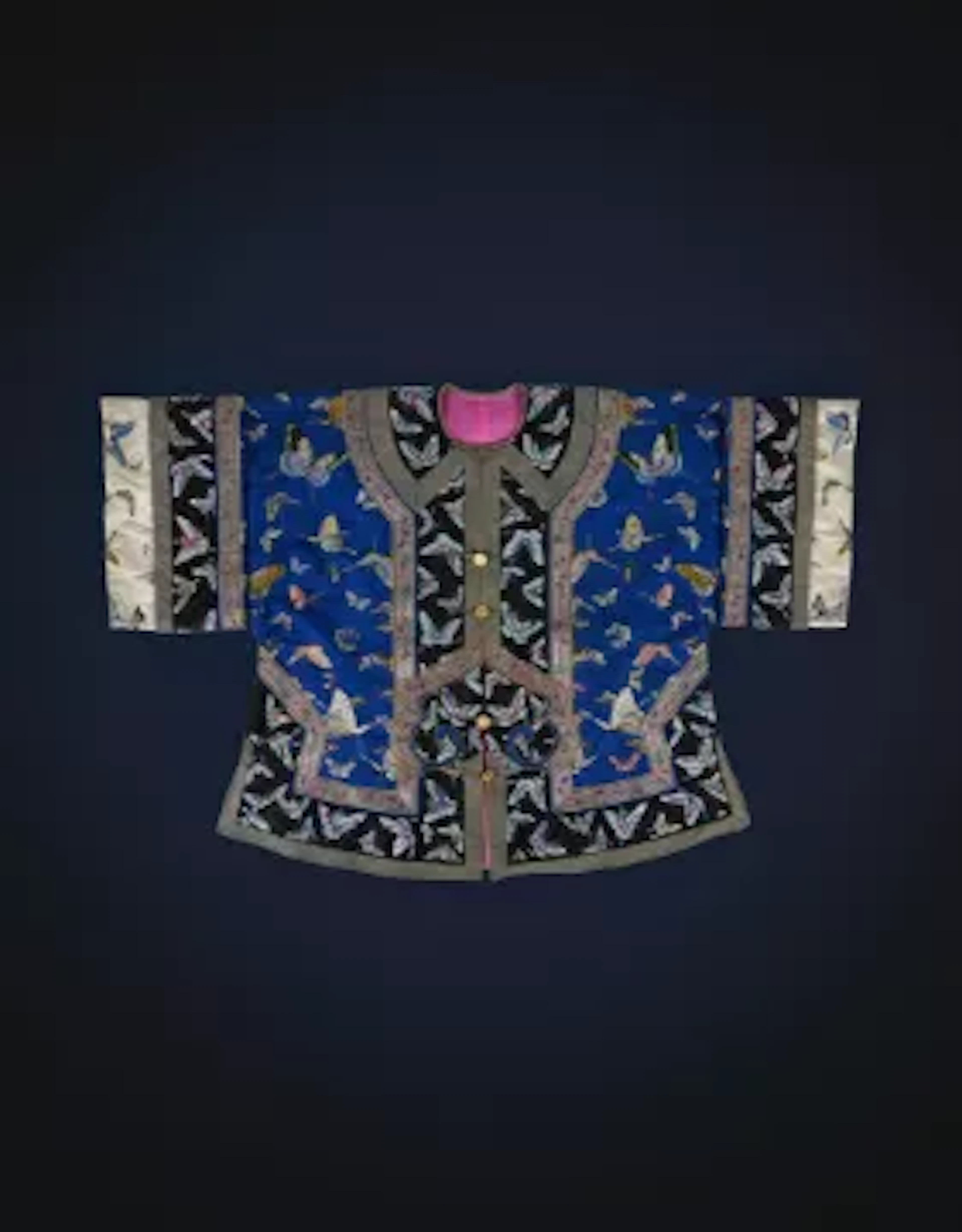 A fine and rare Chinese Manchu lady's informal jacket