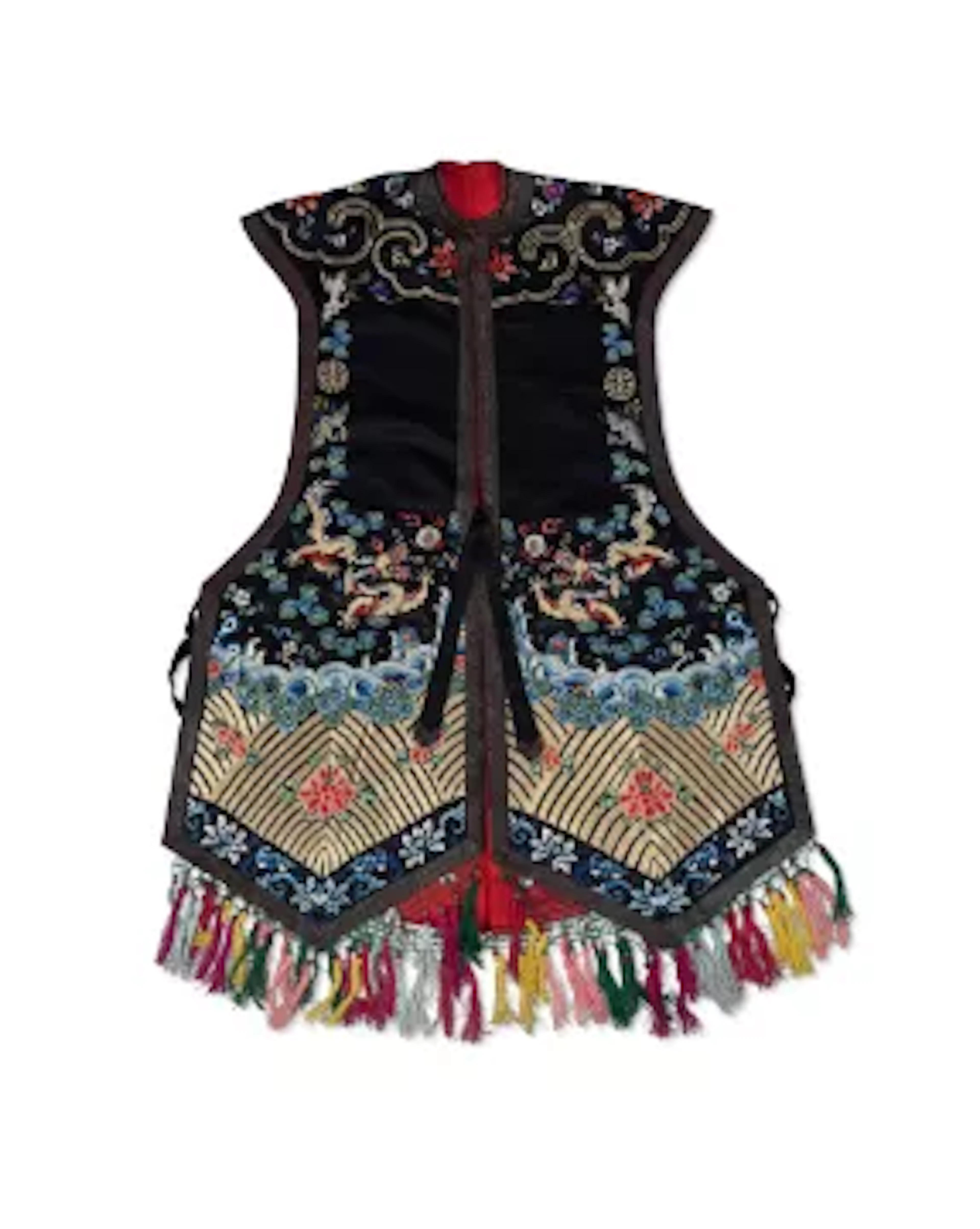 A Chinese women's xiapei waistcoat, Late 19th century