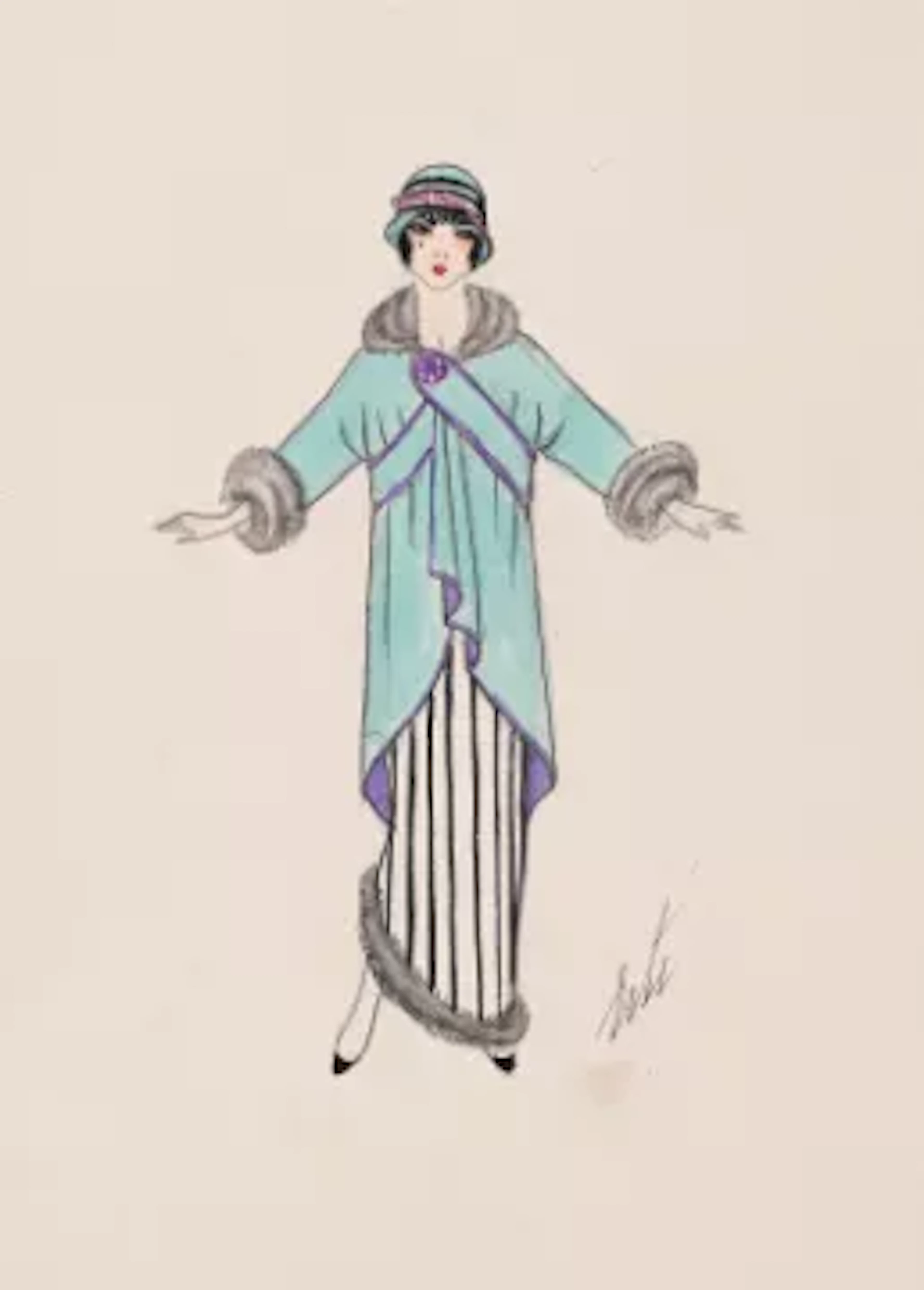 λ ERTÉ (FRENCH, 1892-1990), 'ROBE' FASHION DESIGN, 1912