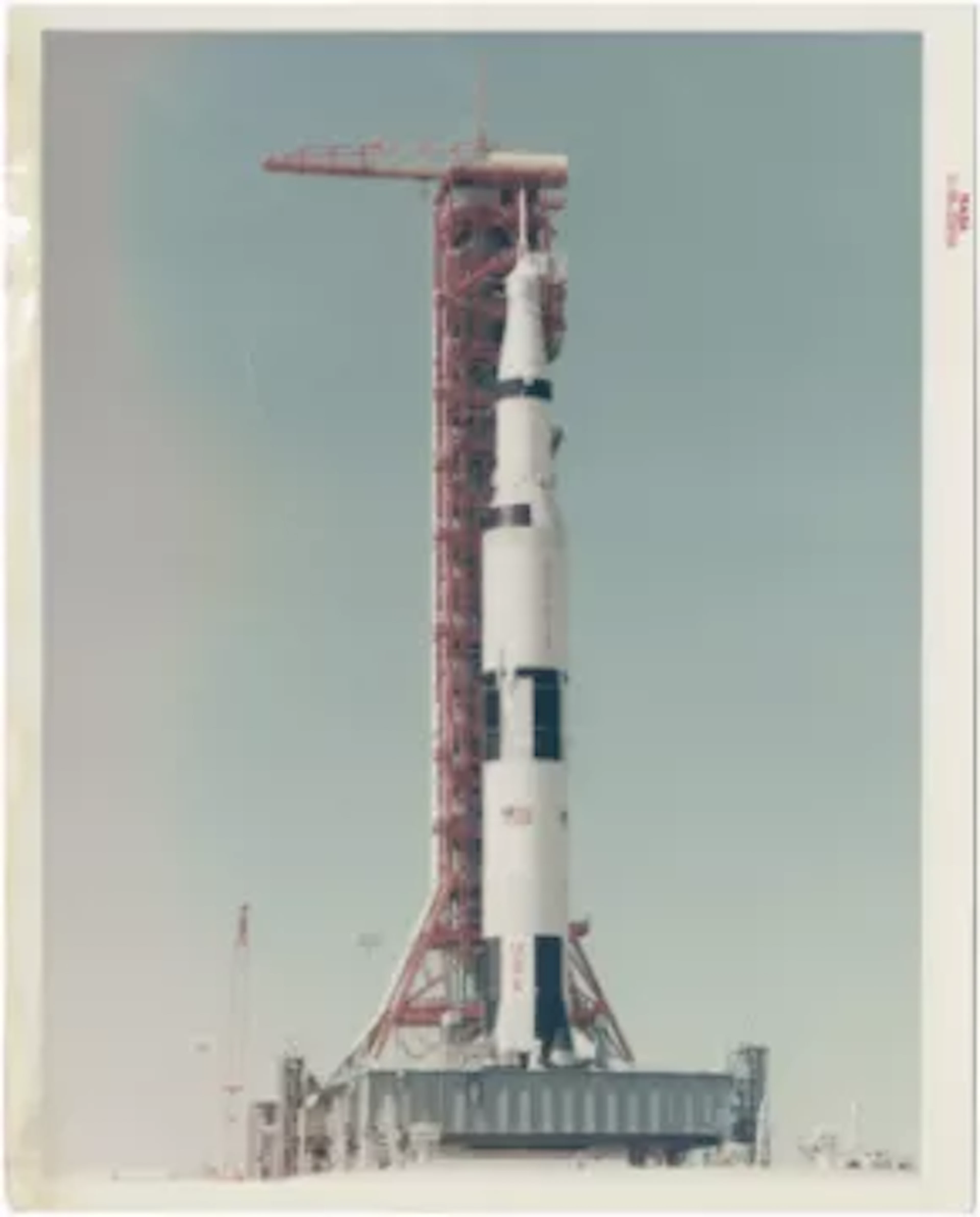[Apollo 10] THE GIANT SATURN V ROLLS TOWARD THE PAD FOR ITS PATHFINDER