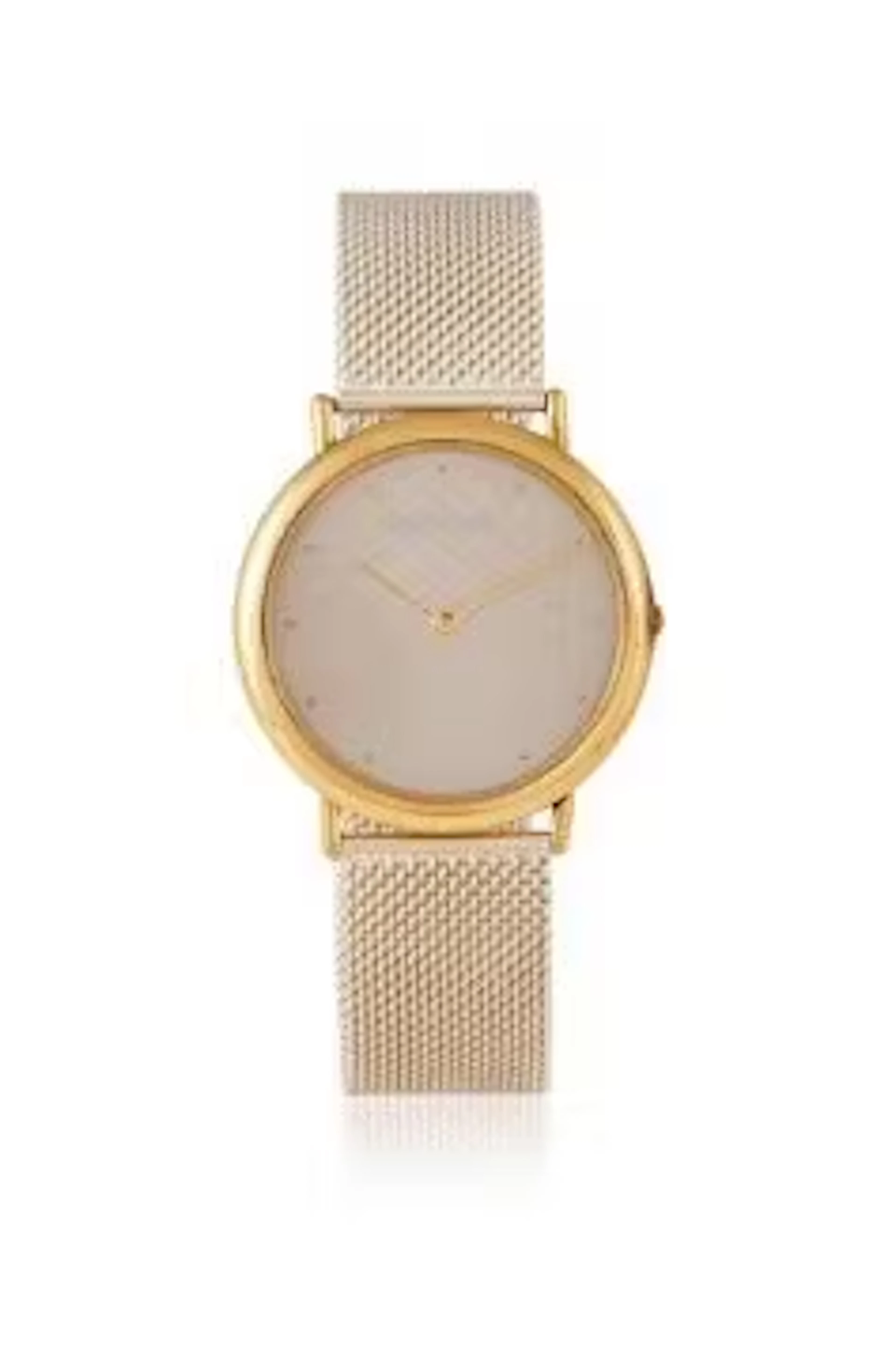 Y GEORG JENSEN, REF. 1347, AN 18 CARAT GOLD AND SILVER BRACELET WATCH