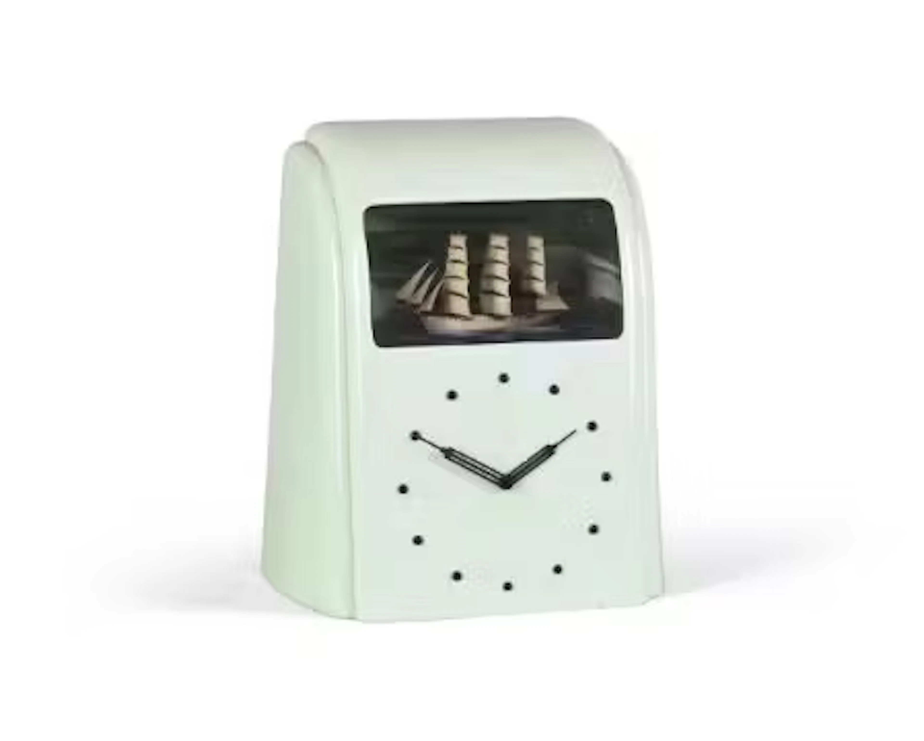 A 'VITASCOPE' BAKELITE CASED DIORAMIC ELECTRIC TIMEPIECE