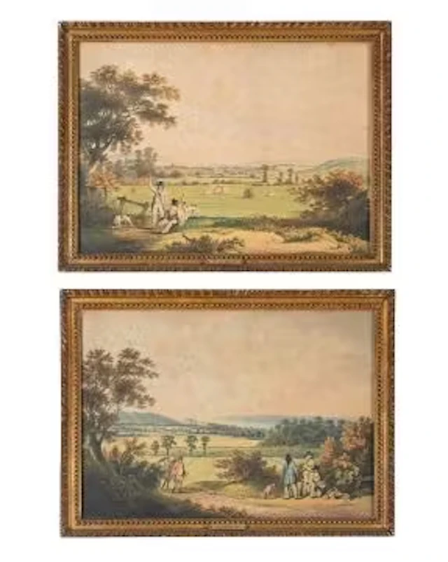 SAMUEL ALKEN (BRITISH 1756-1815), A GROUP OF SPORTSMEN WITH THEIR GUNS