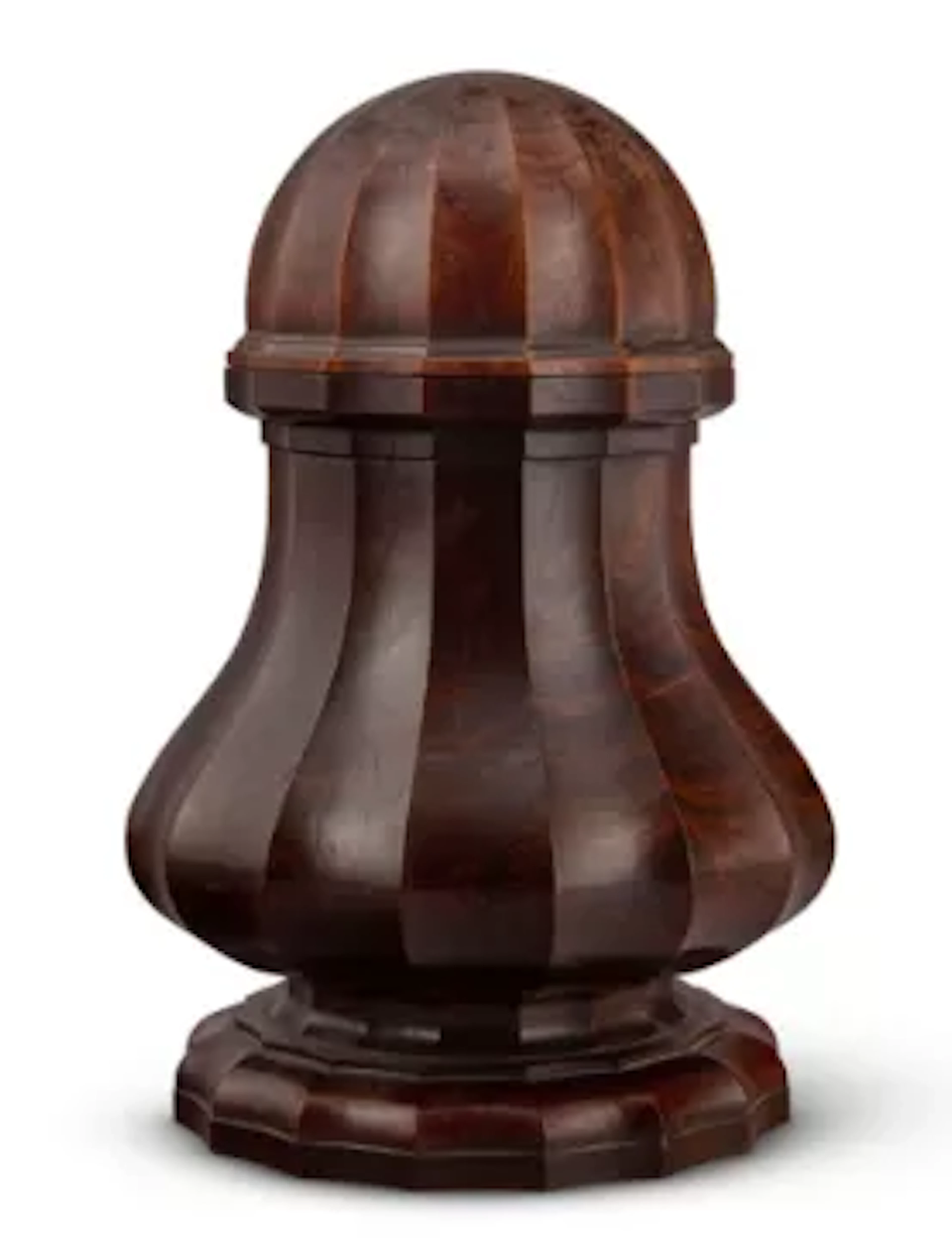 Y A LARGE ROSEWOOD TOBACCO JAR, DUTCH, CIRCA 1840