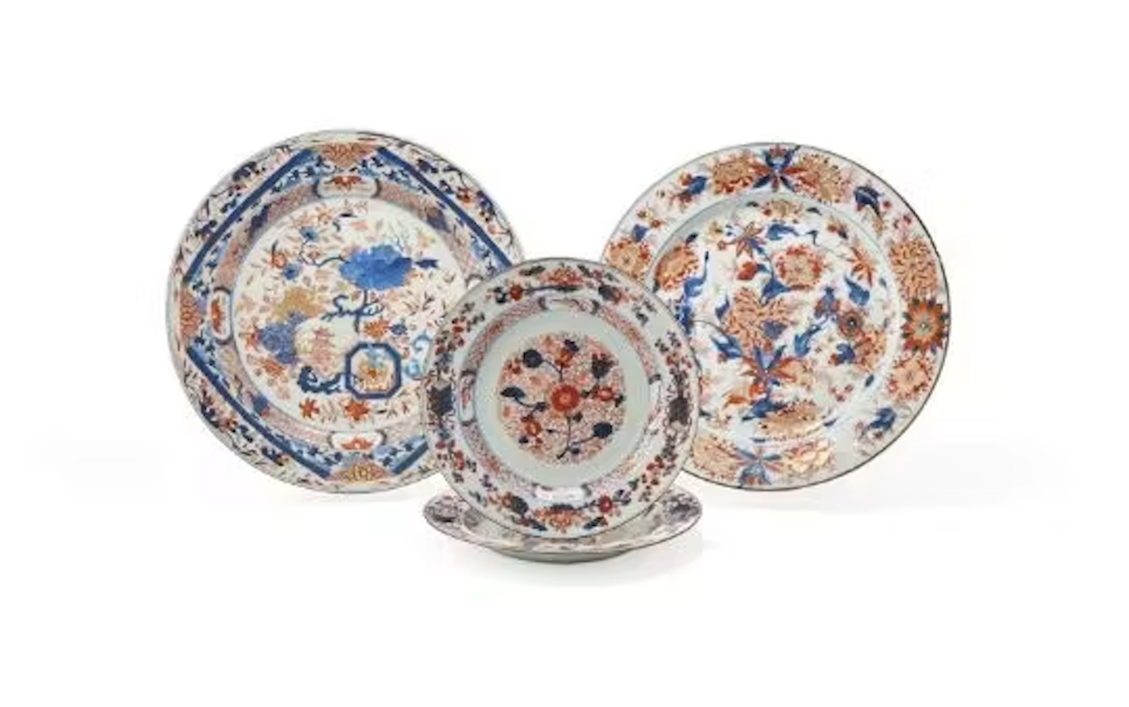 A large Chinese Imari dish